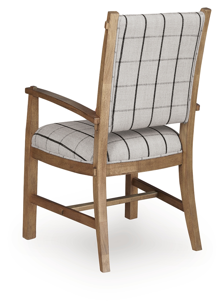 Ridgester - Dining Upholstered Arm Chair (Set of 2) - Light Brown - Image 6