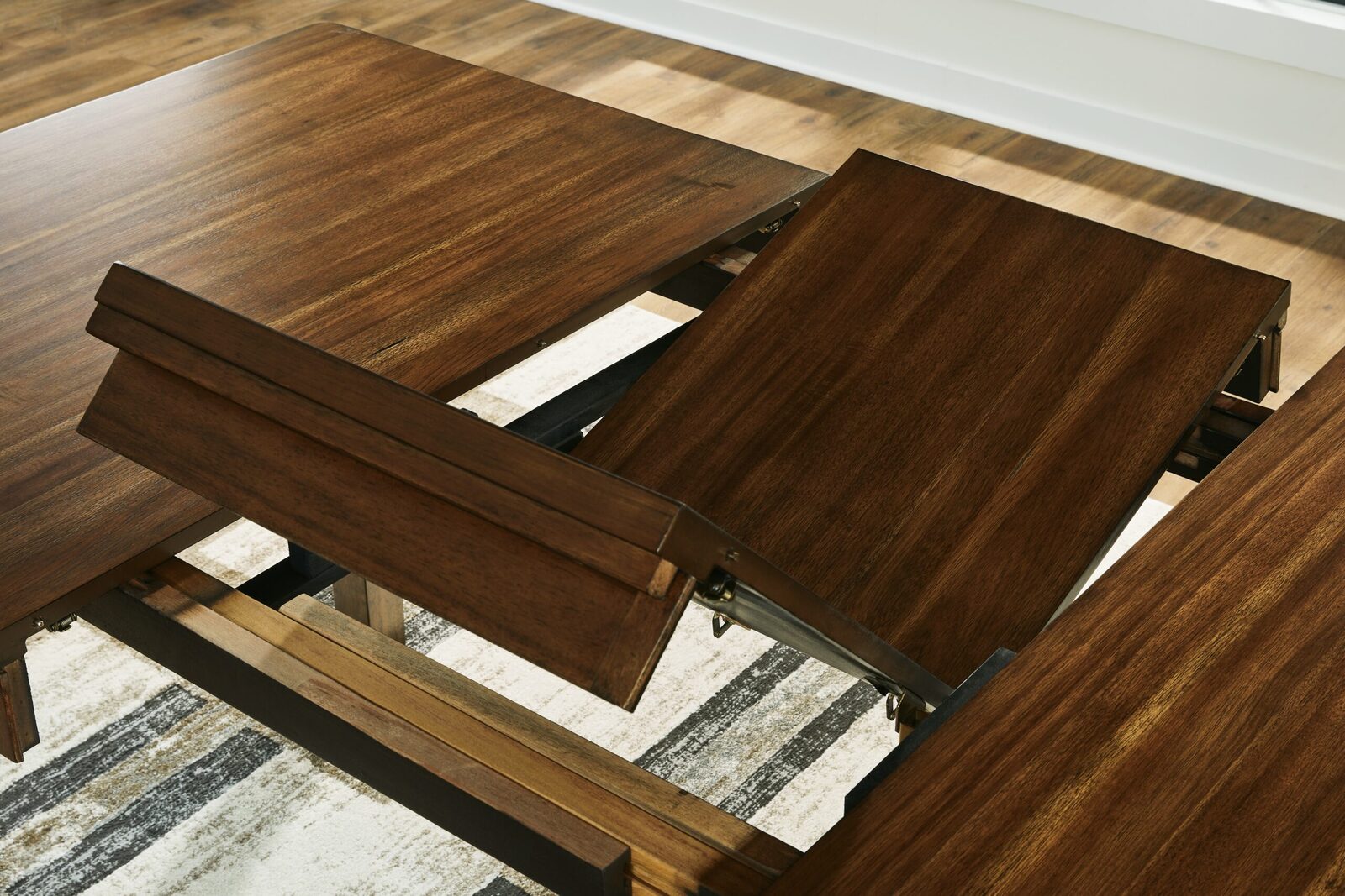 Ralene - Dining Room Counter Height Butterfly Extension Table - Medium Brown - Image 6