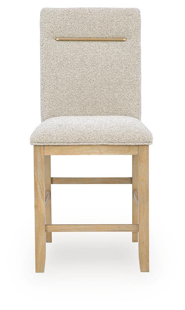 Lasinger - Upholstered Barstool (Set of 2) - Light Brown - Image 4