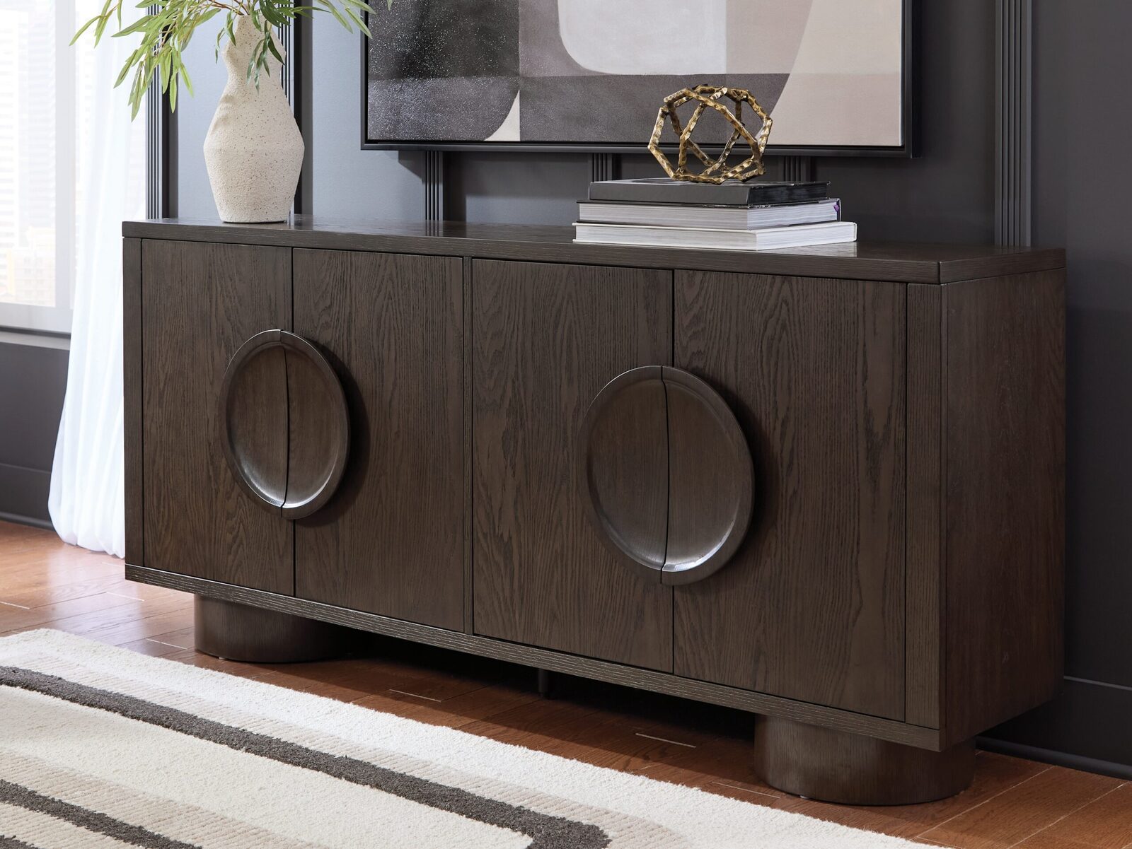Veeda - Accent Cabinet - Dark Brown - Image 2