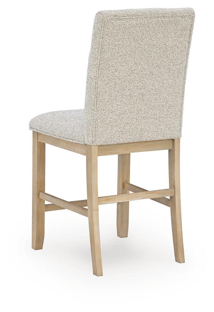 Lasinger - Upholstered Barstool (Set of 2) - Light Brown - Image 6