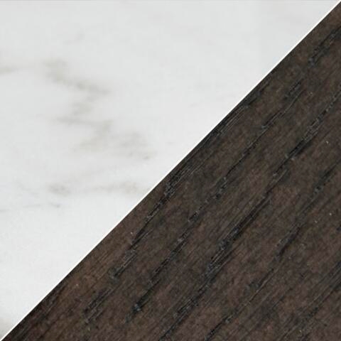 Burkhaus - Rectangular Cocktail Table - White / Dark Brown - Image 9