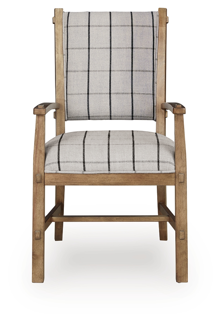 Ridgester - Dining Upholstered Arm Chair (Set of 2) - Light Brown - Image 4