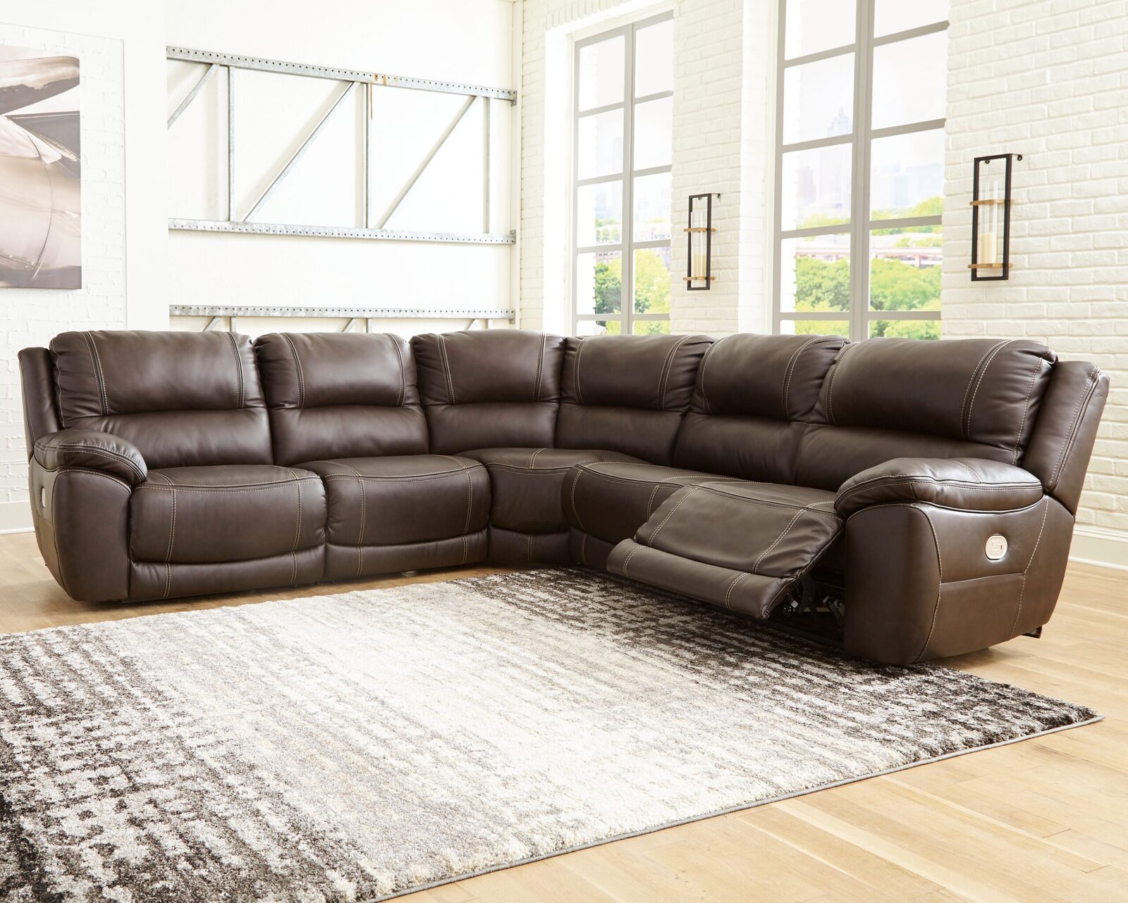 Dunleith - 5 Piece Power Reclining Sectional - Image 9