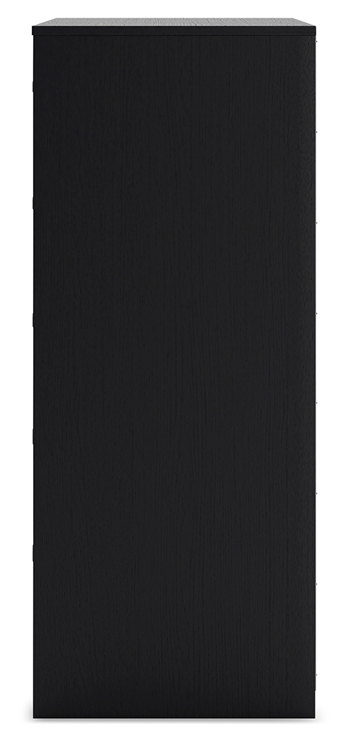 Finch - Five Drawer Chest - 46" Height - Black - Image 8
