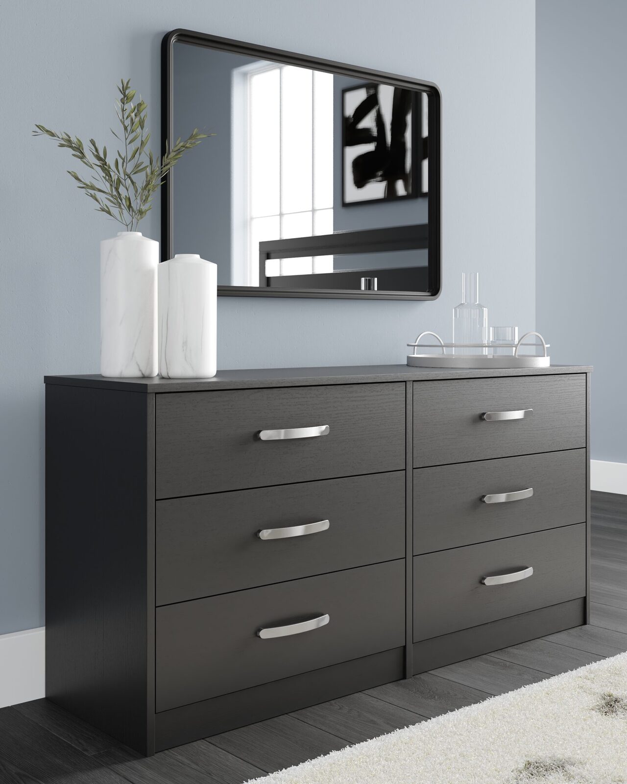 Finch - Six Drawer Dresser - Black - Image 2