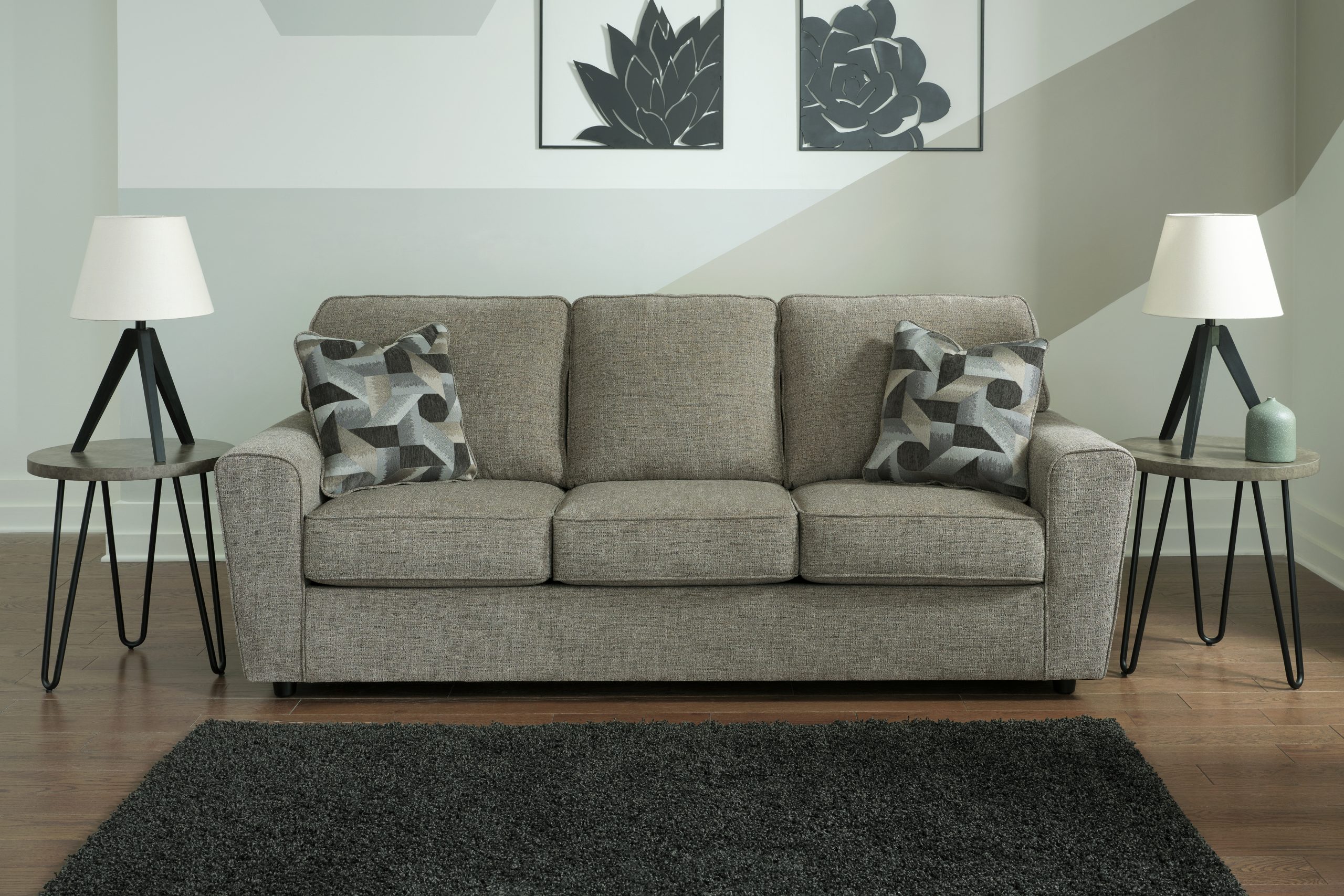 Cascilla - 2 Pc. - Sofa, Loveseat - Pewter - Image 2