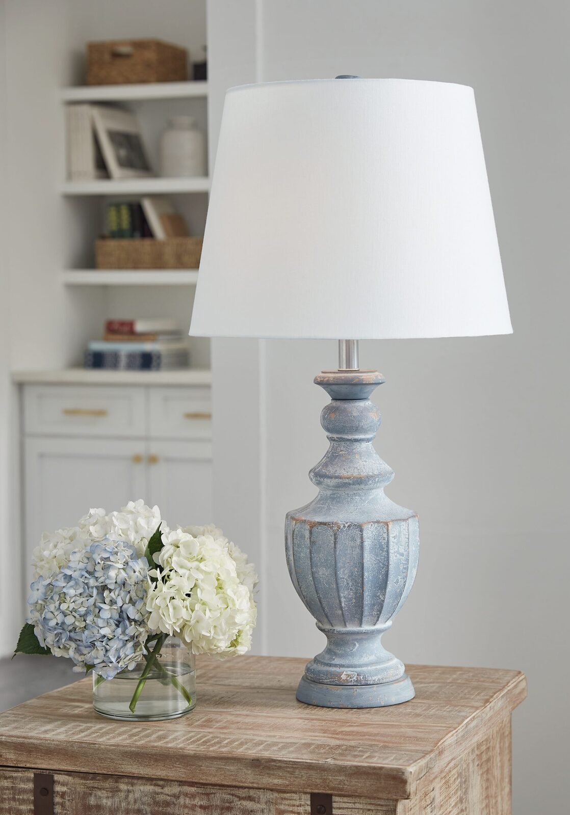 Cylerick - Terracotta Table Lamp - Antique Blue - Image 2
