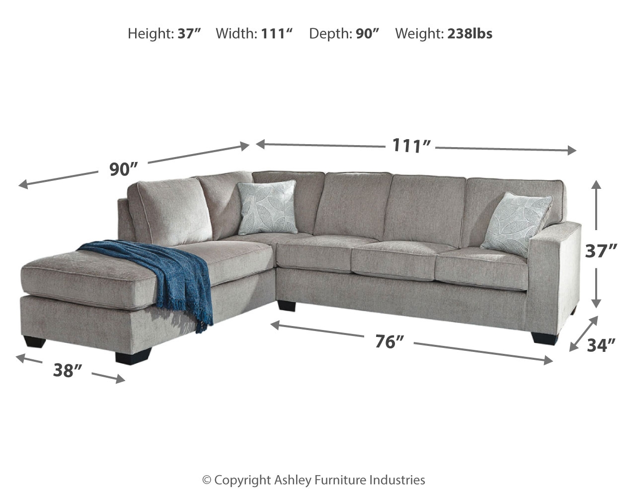 Altari - Sectional With Chaise - Image 21