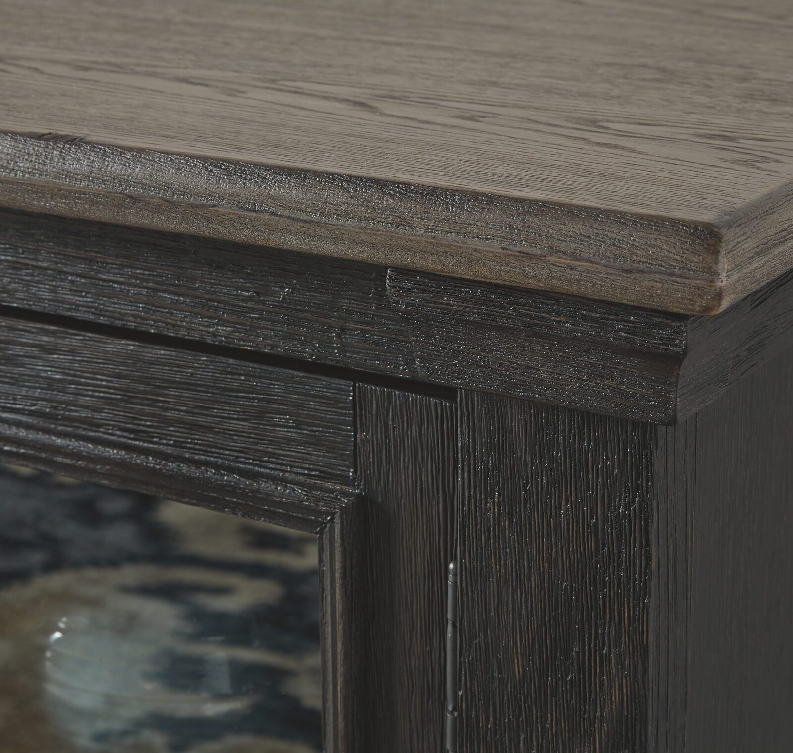 Tyler Creek - Extra Large TV Stand - Black / Gray - Image 3