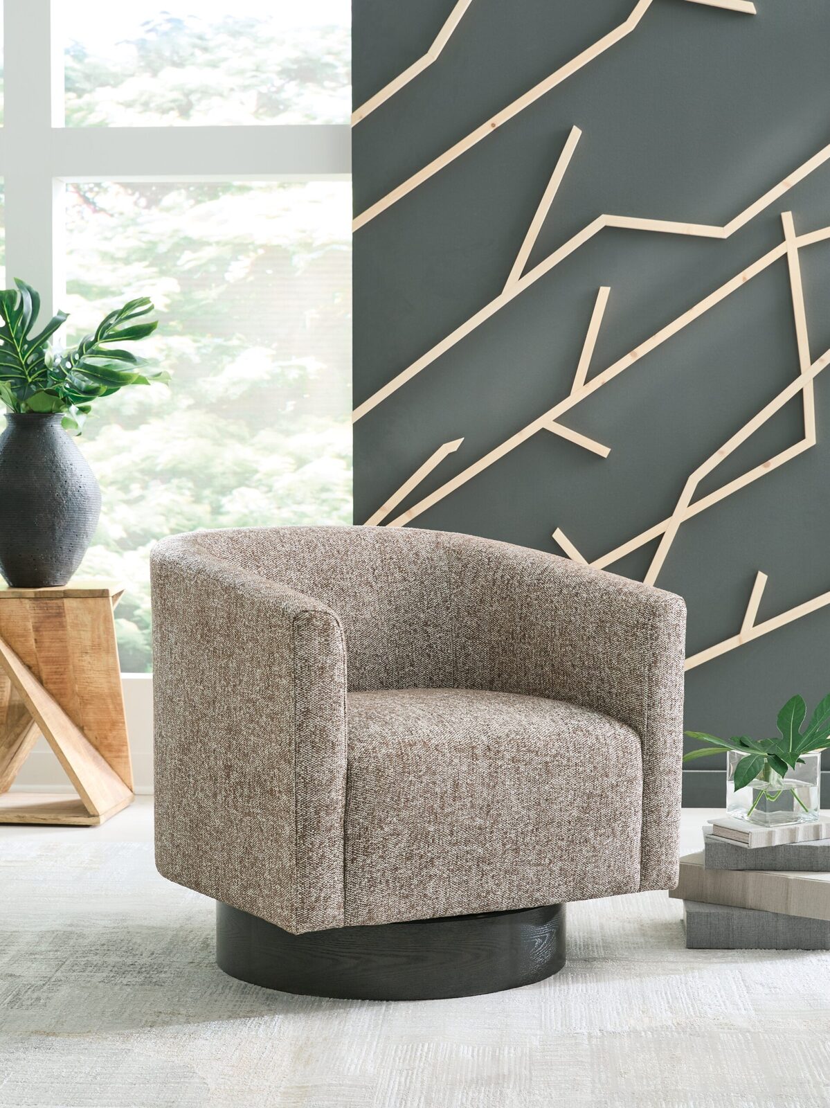 Jorryn - Swivel Accent Chair - Brown - Image 2