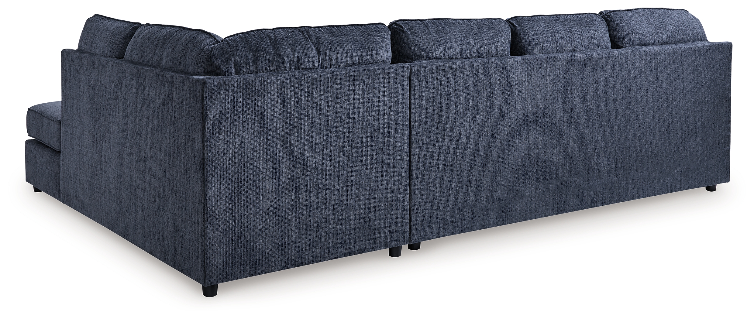 Albar Place - 3 Pc. - 2-Piece Sectional With Laf Sofa Chaise, Ottoman - Cobalt - Image 4