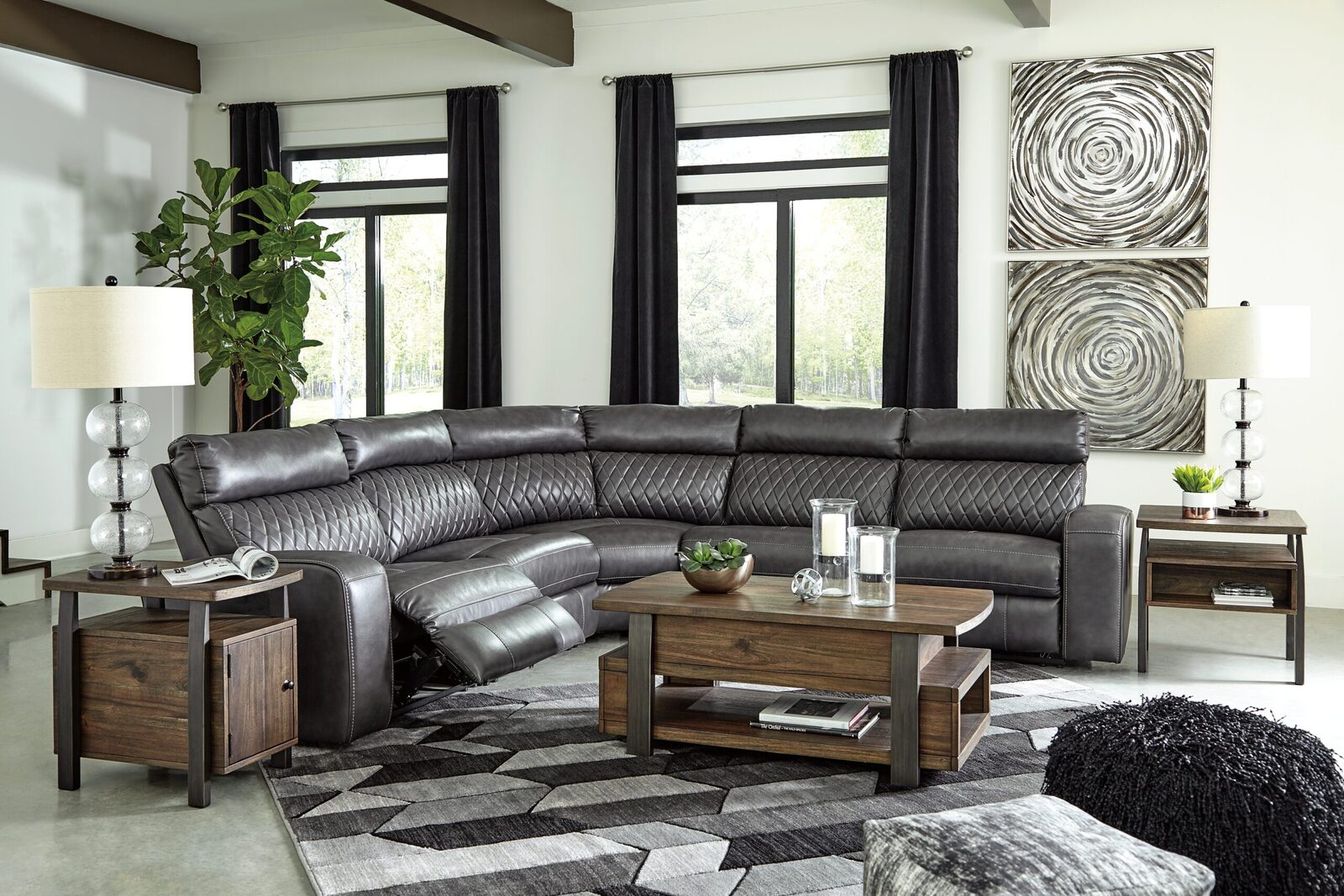 Samperstone - Power Reclining Sectional - Image 25