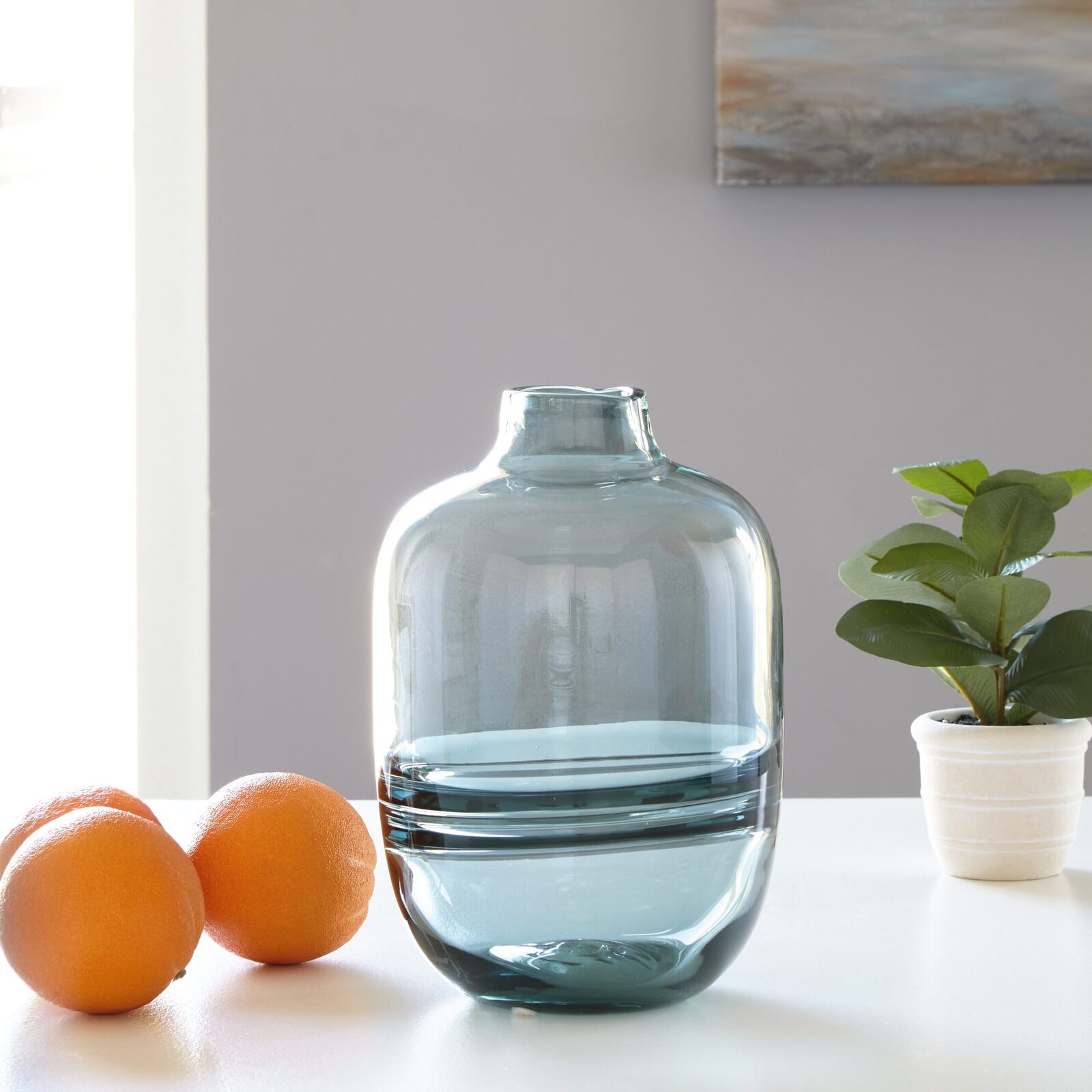 Lemmitt - Indoor/Outdoor Vase - Teal - Image 2