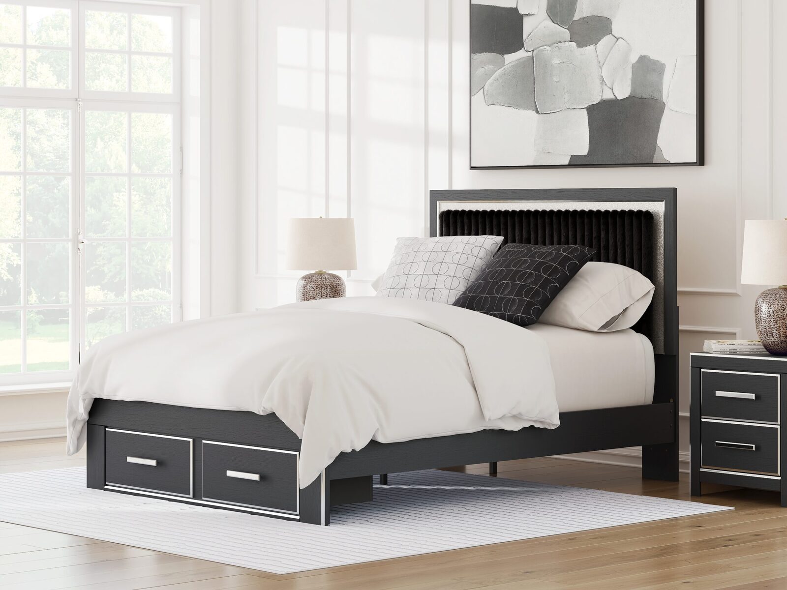 Zuraleus - Upholstered Panel Platform Storage Bed - Image 14