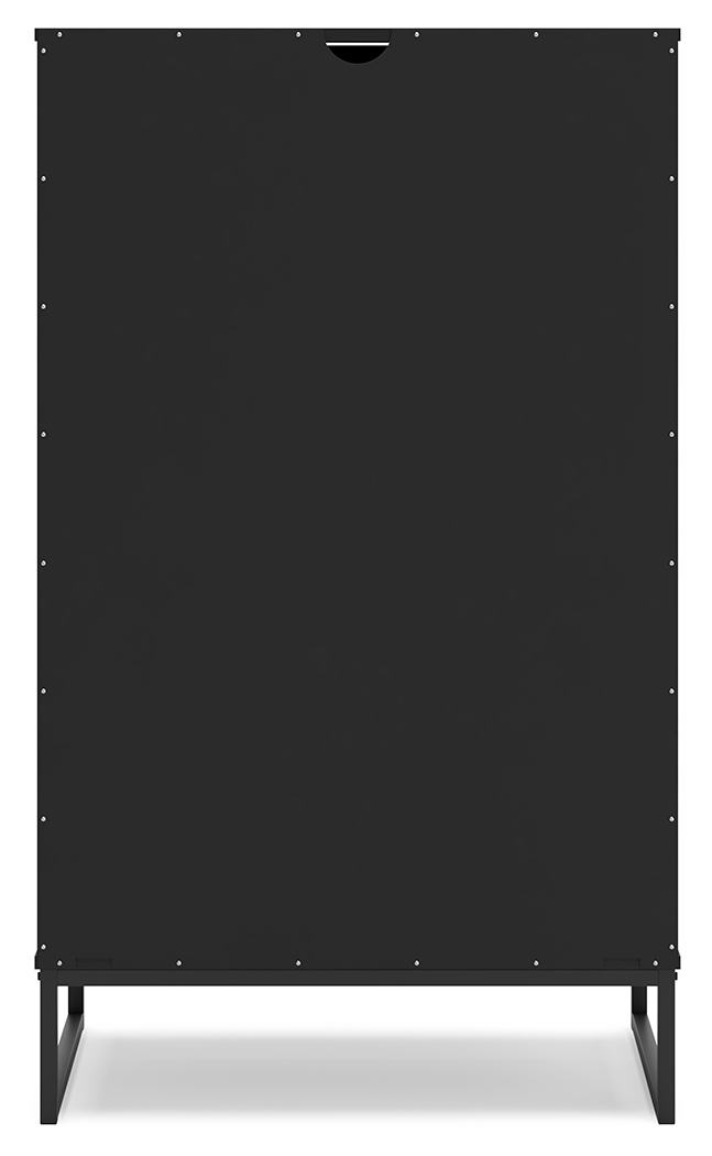 Socalle - Five Drawer Chest - Black - Image 7