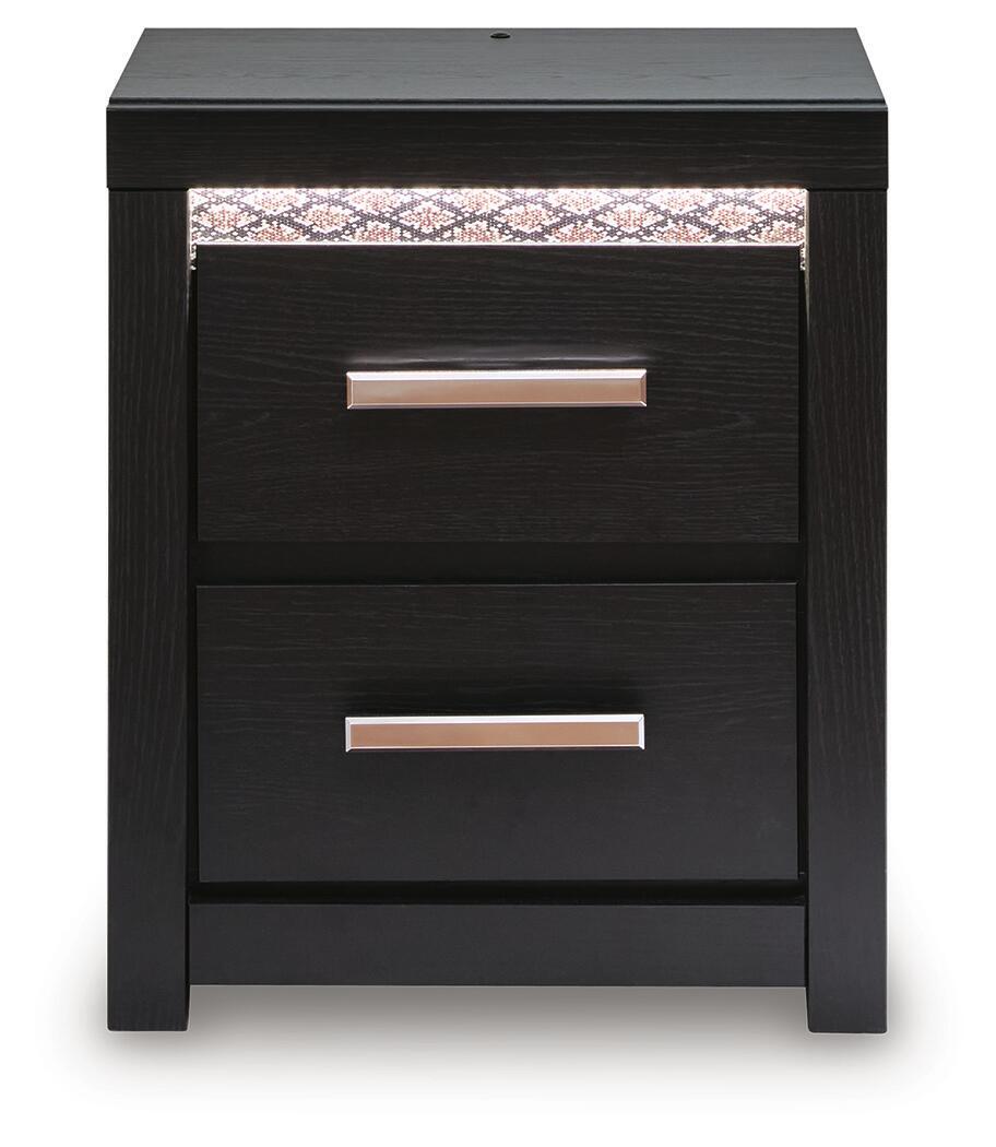 Brizmore - Two Drawer Night Stand - Black - Image 3
