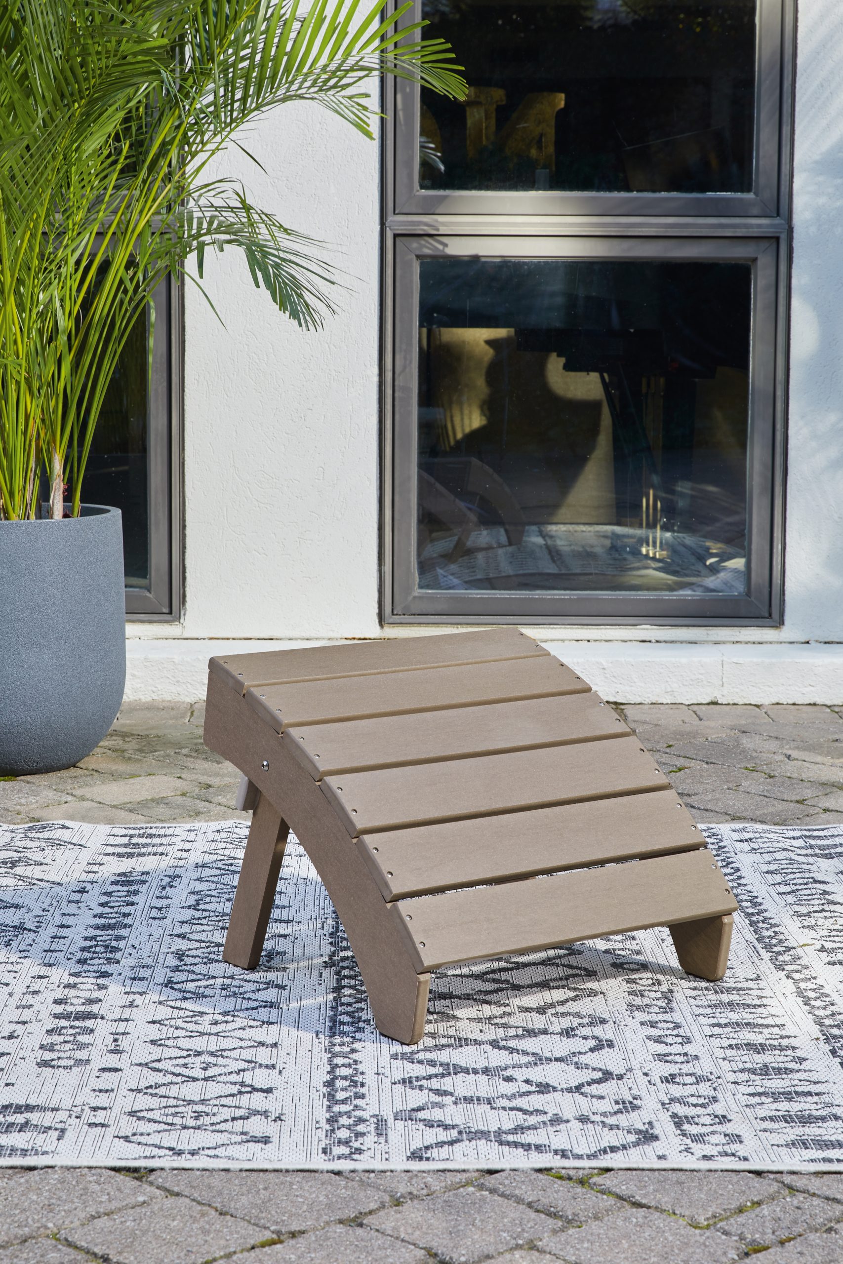 Sundown Treasure - 2 Pc. - Adirondack Chair And Ottoman - Driftwood - Image 7