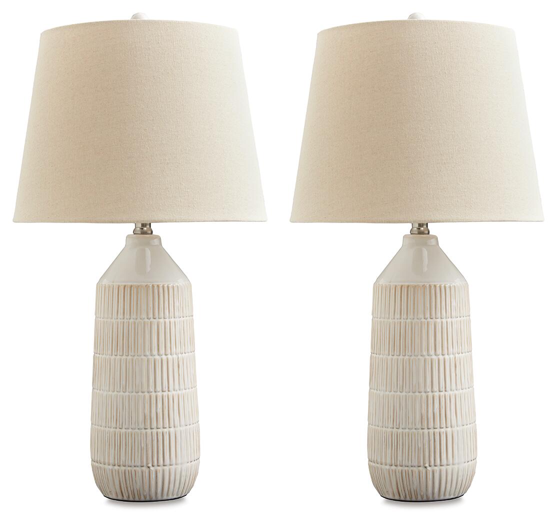 Willport - Ceramic Table Lamp (Set of 2) - Off White