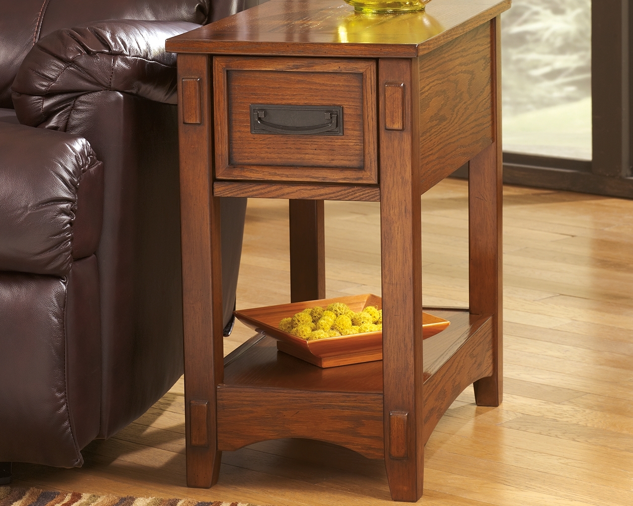 Breegin - Chair Side End Table - 1 Drawer - Brown - Image 10