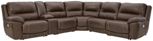 Dunleith - Power Sectional 6 Pc - Chocolate