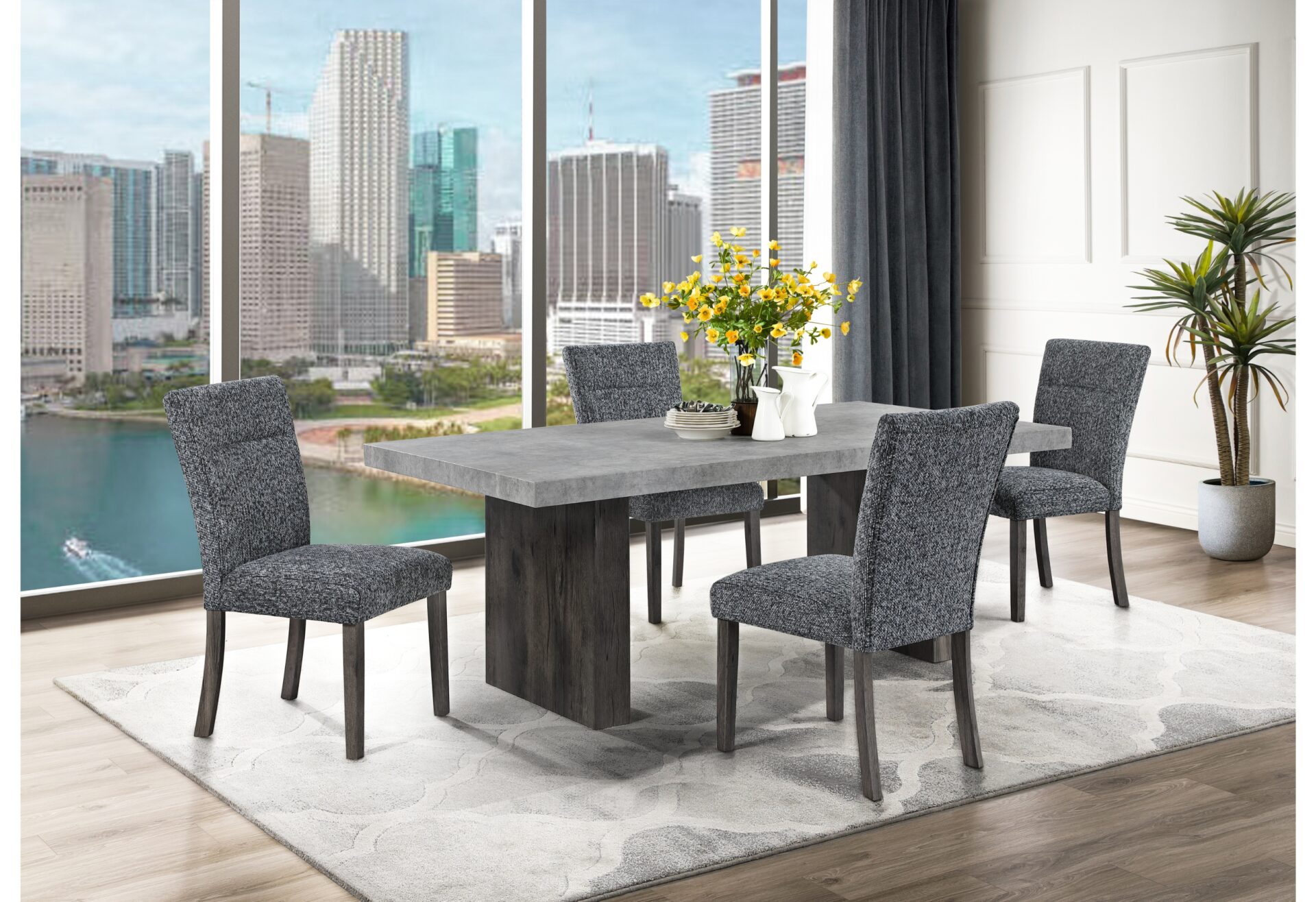 D2410DT - Dining Table Top - Gray - Image 5