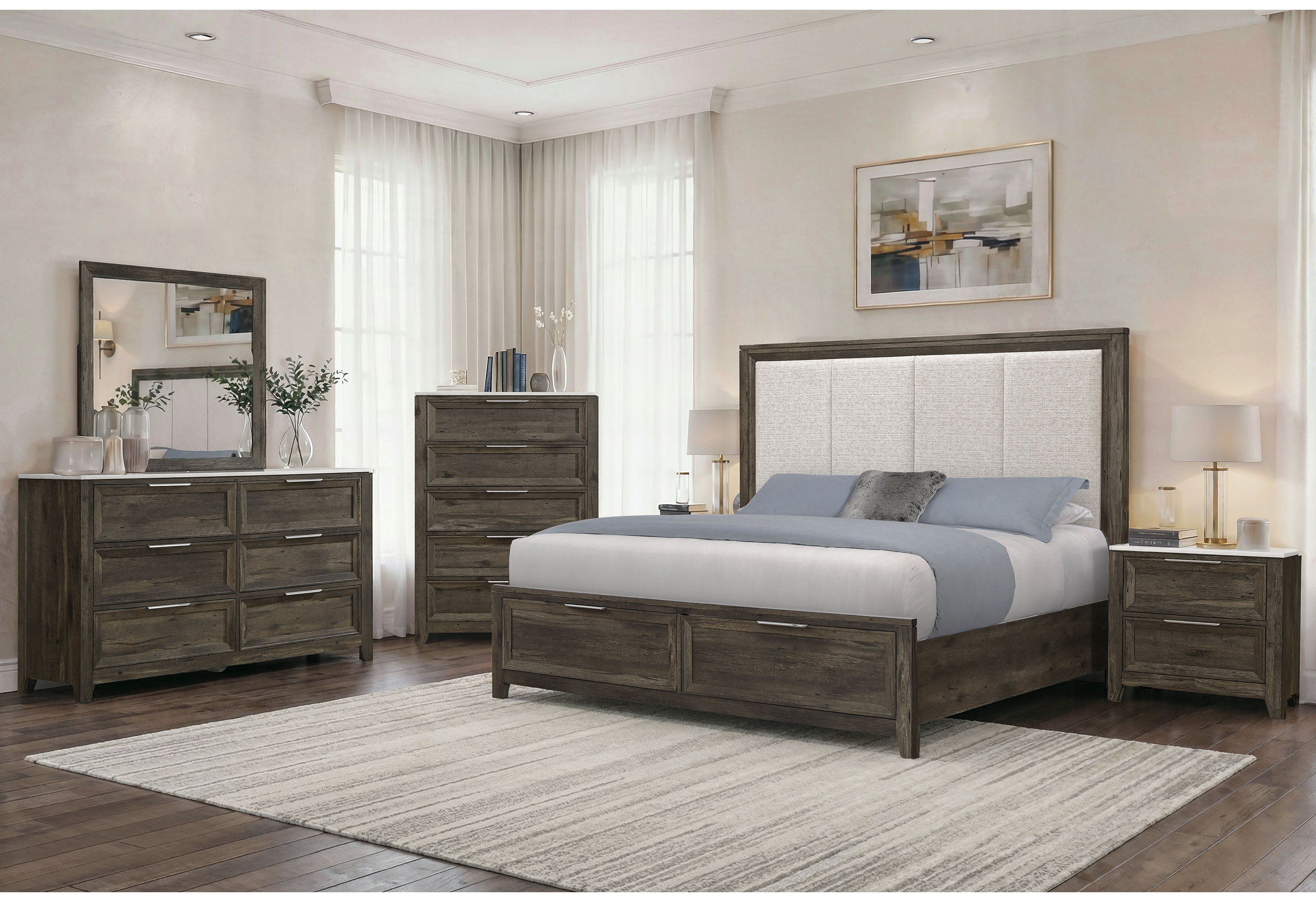 Mariah - 5 Piece Bedroom Set (Bed, Dresser & Mirror, Nightstand, Chest) - Image 19
