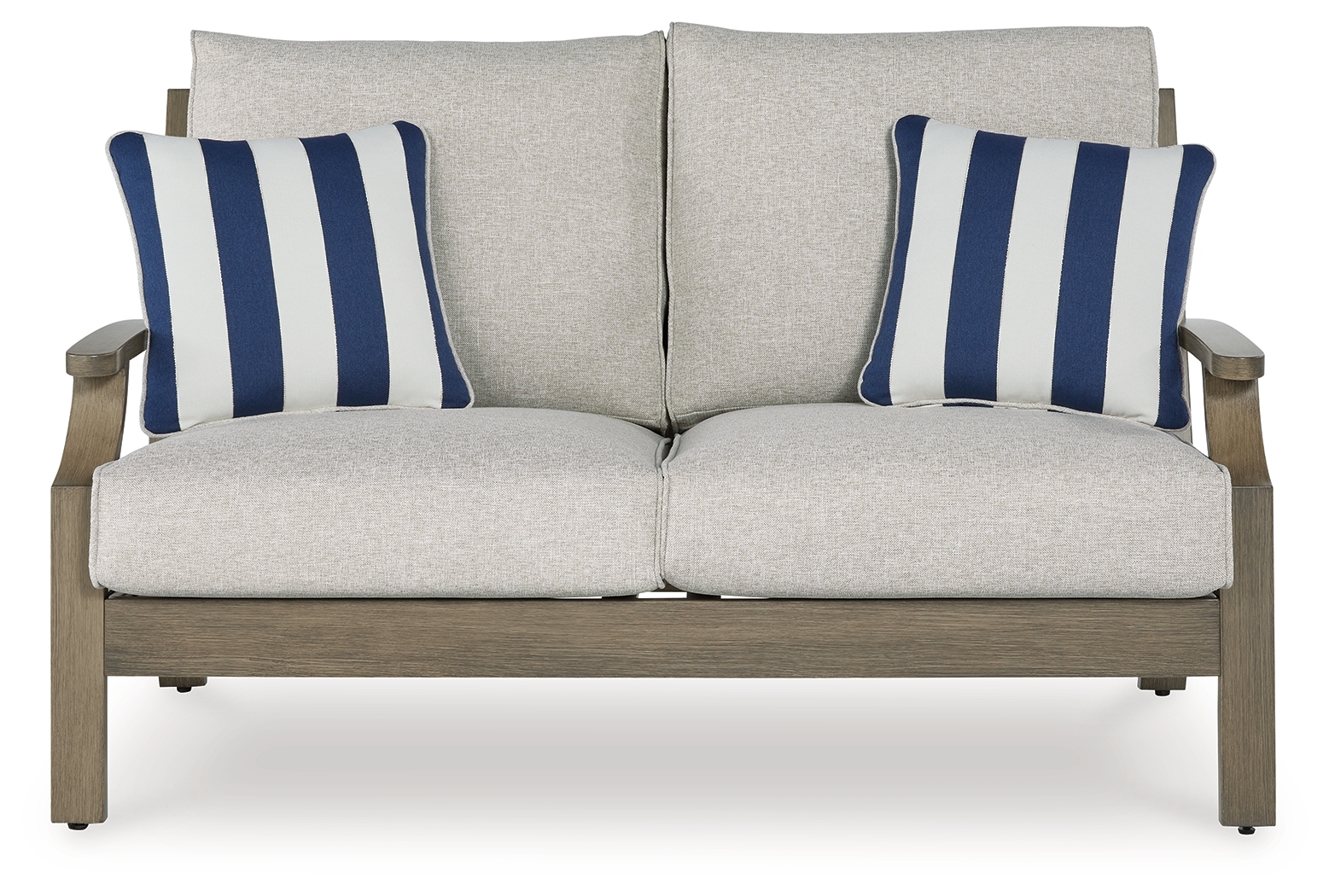 Rainier Ranch - Loveseat With Cushion - Brown / Beige - Image 3