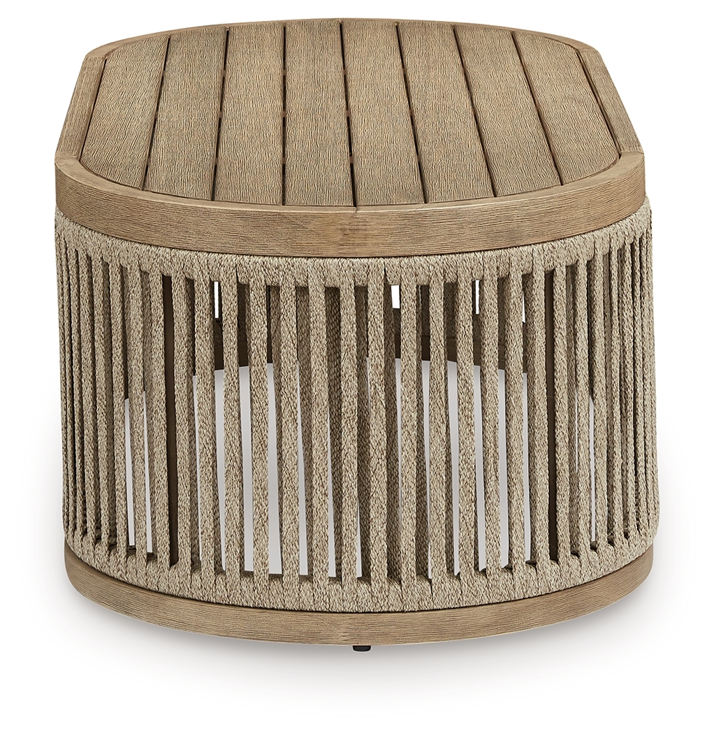 Serena Shores - Rectangular Cocktail Table - Beige - Image 4