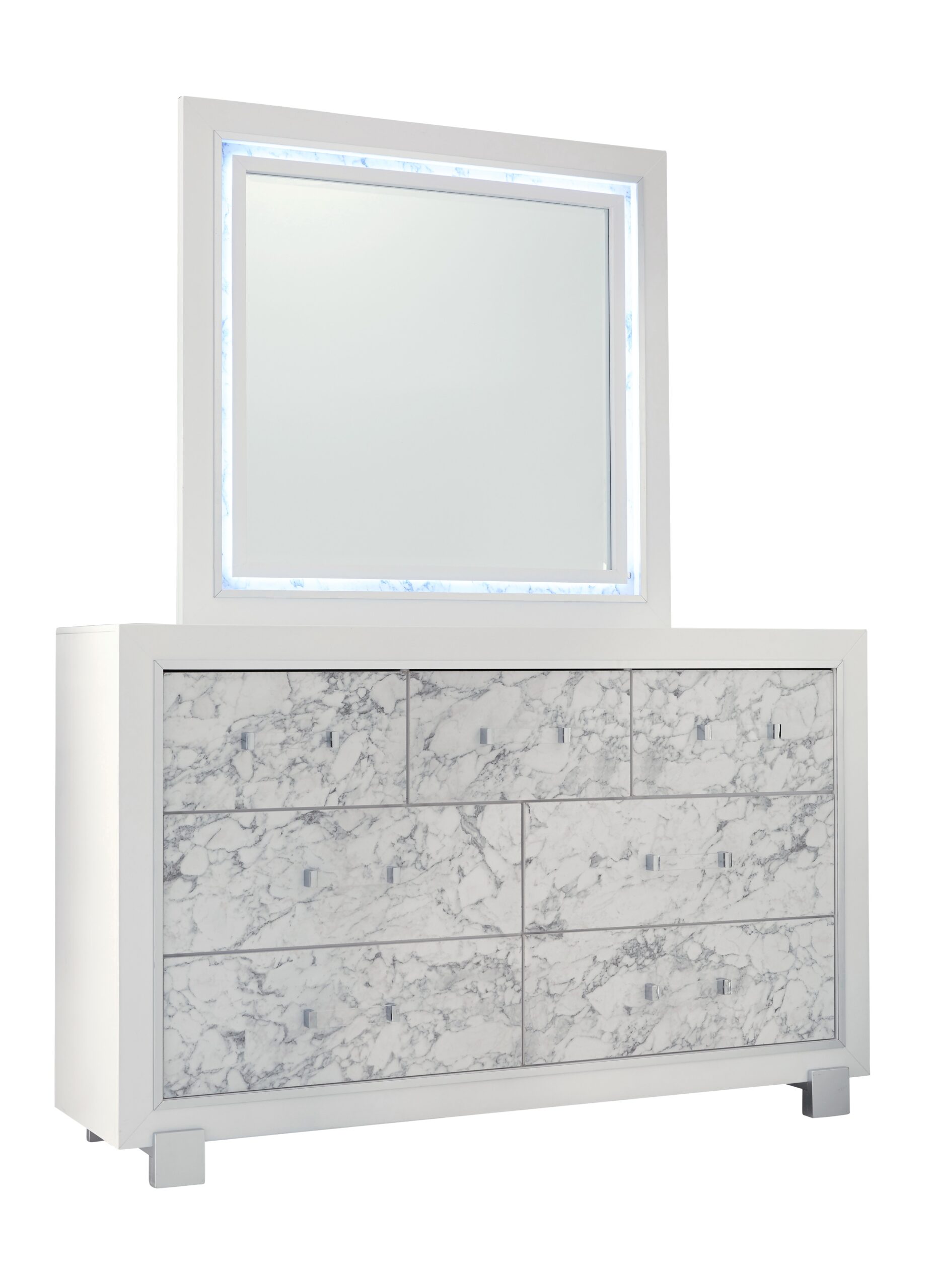 Santorini - 5 Piece Bedroom Set - White - Image 5
