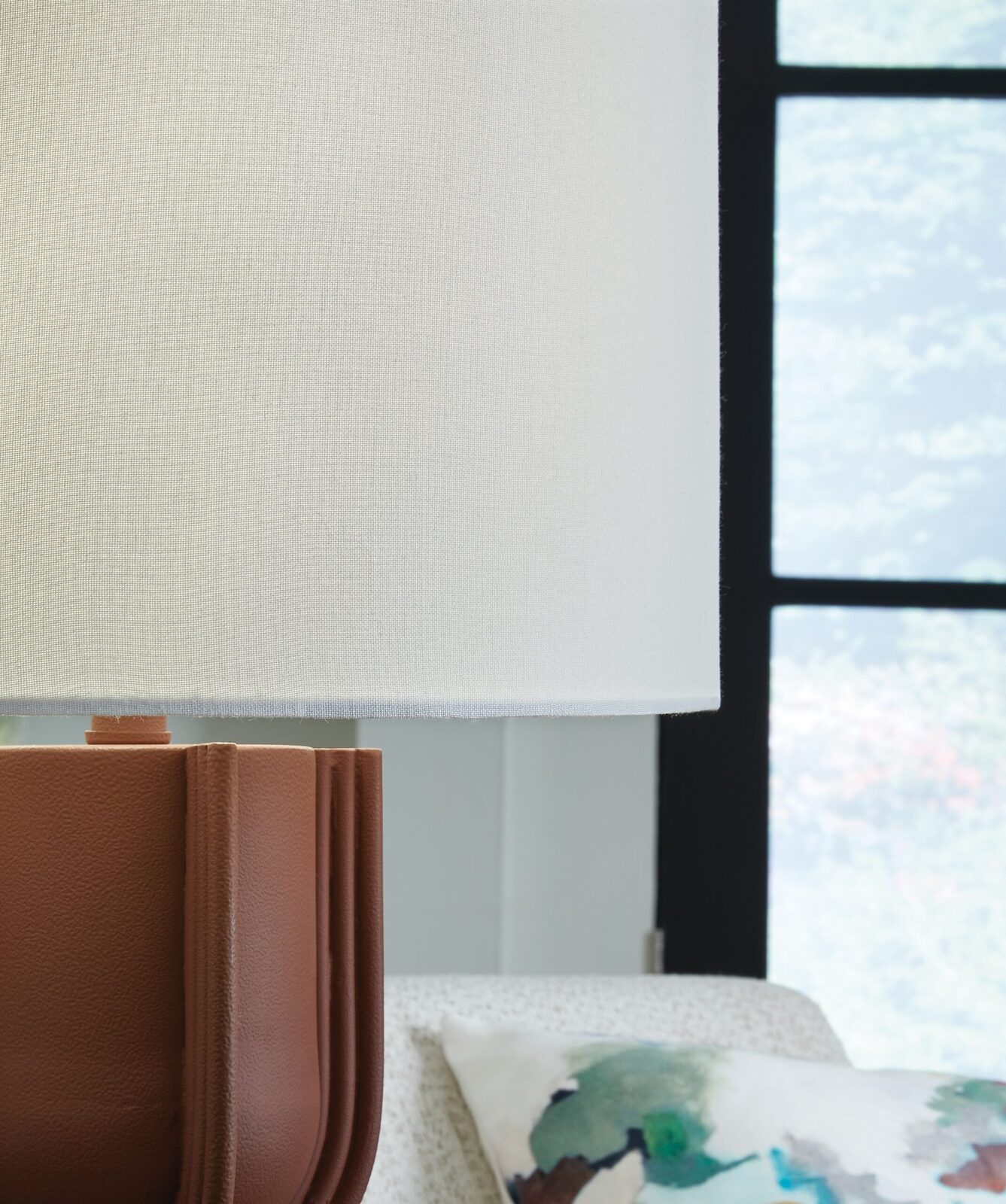 Rowandale - Metal Table Lamp - Brick Red - Image 3