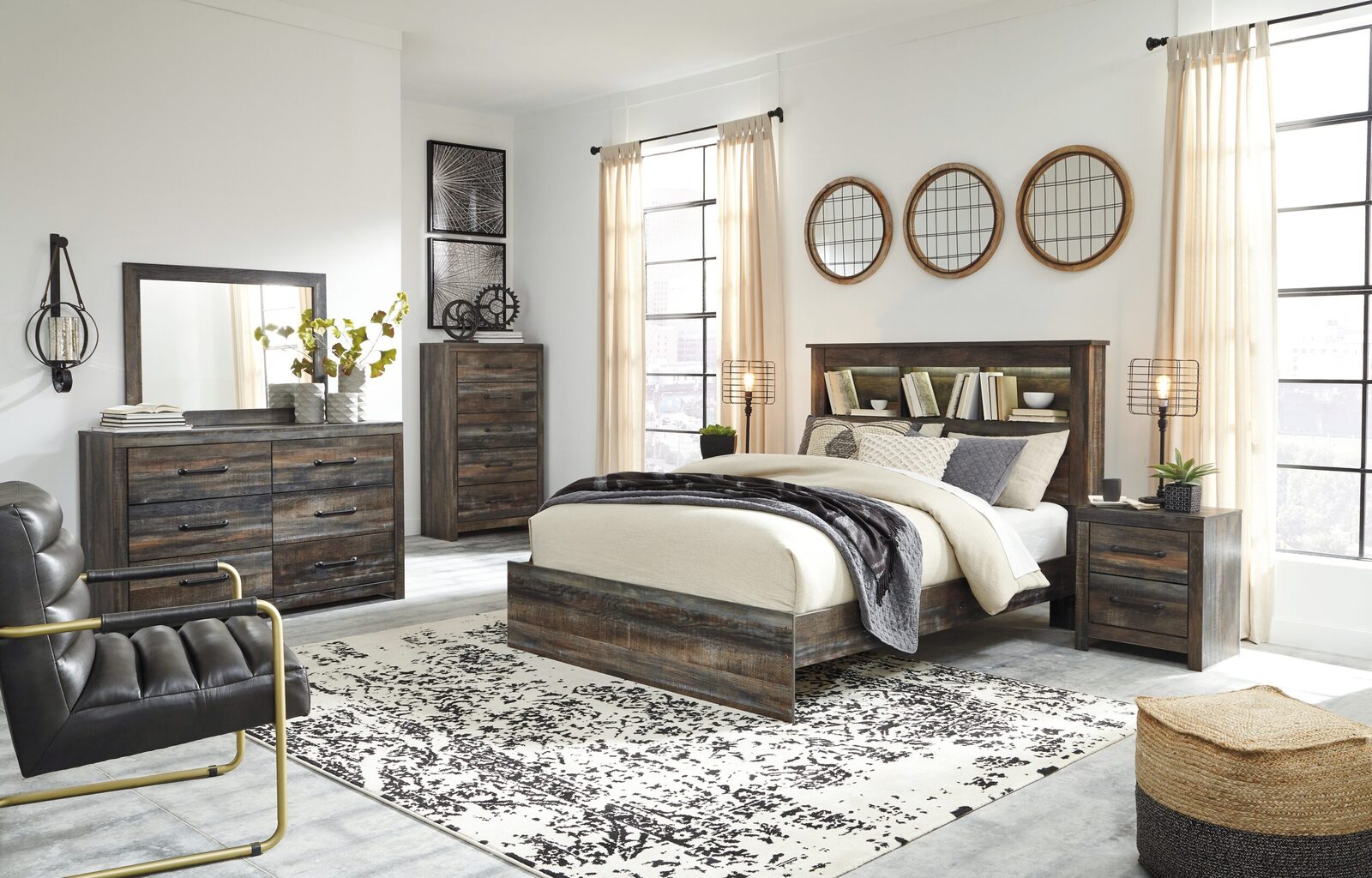 Drystan - Panel Bookcase Bed - Image 35