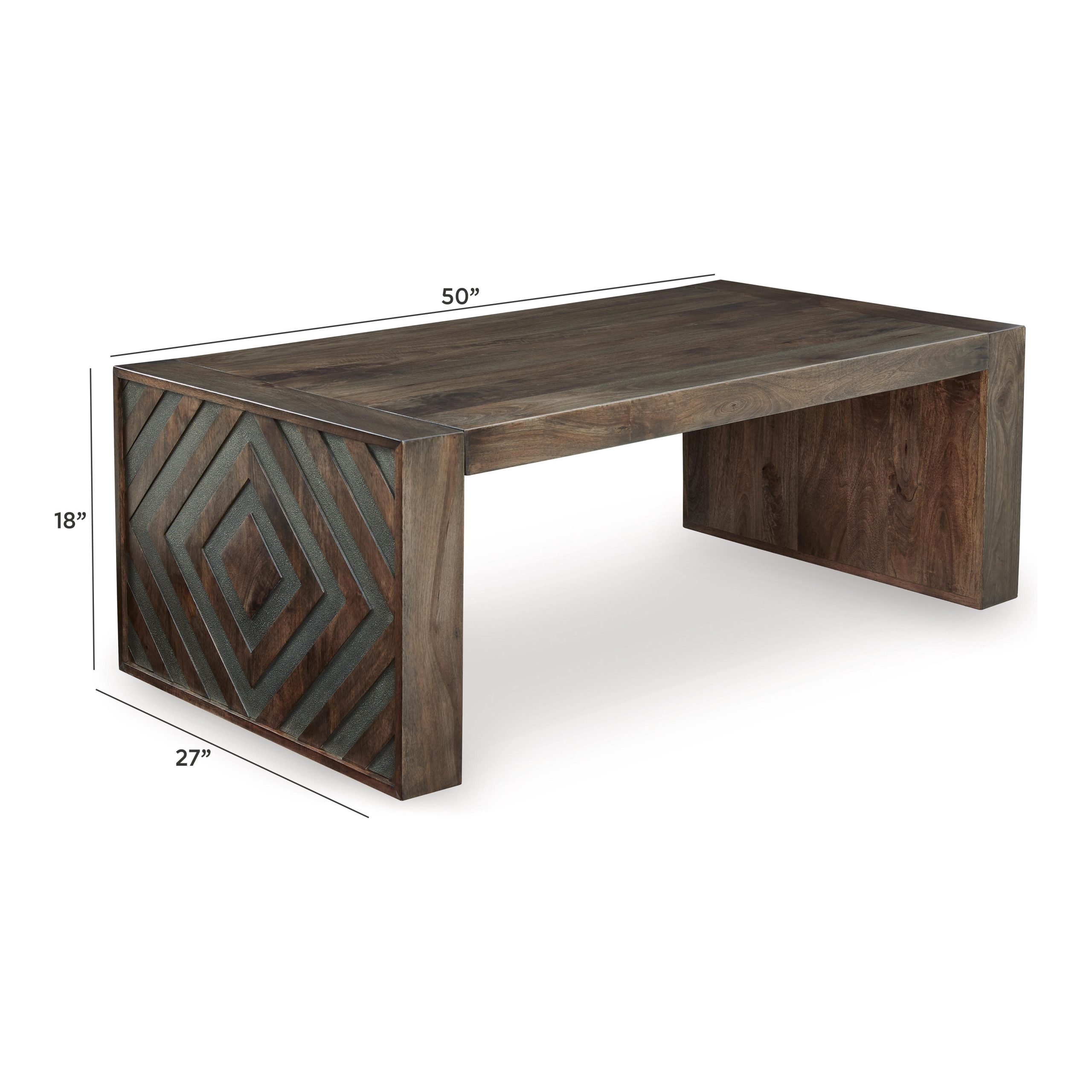 Dreggan - Rectangular Cocktail Table - Brown - Image 7