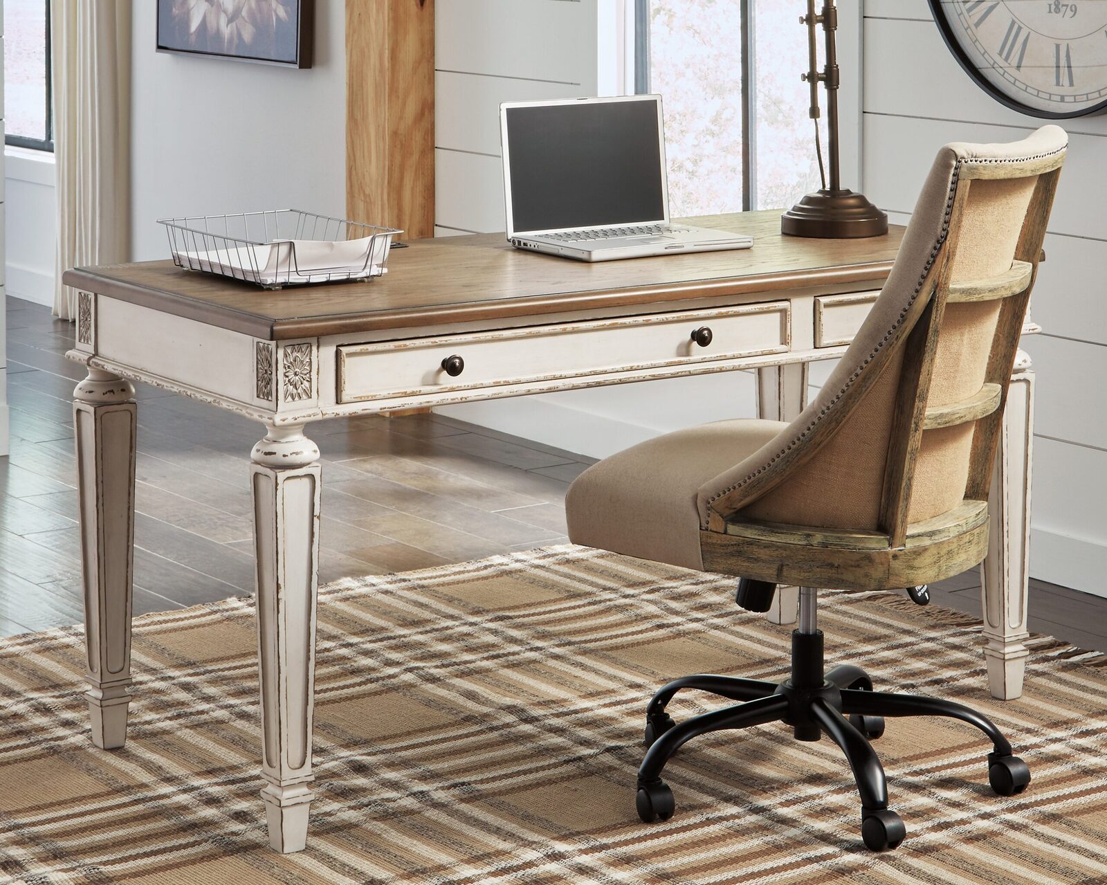 Realyn - Home Office Desk - Light Brown - Image 6