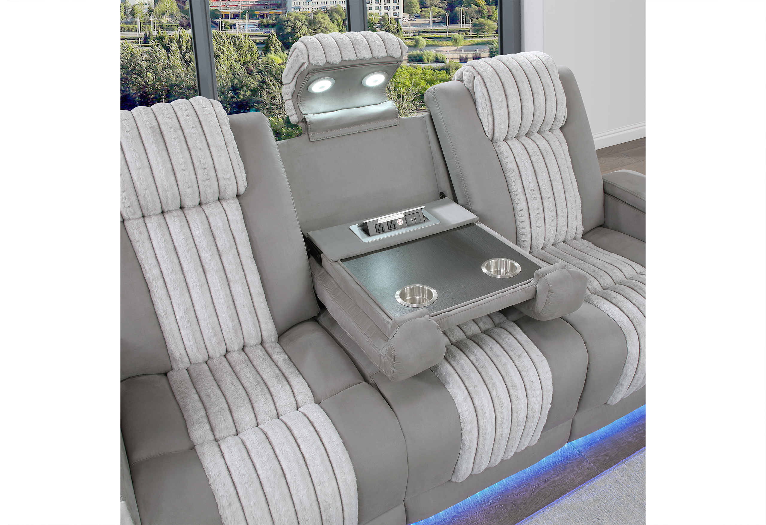 U8000 - Living Room Set - Gray - Image 4