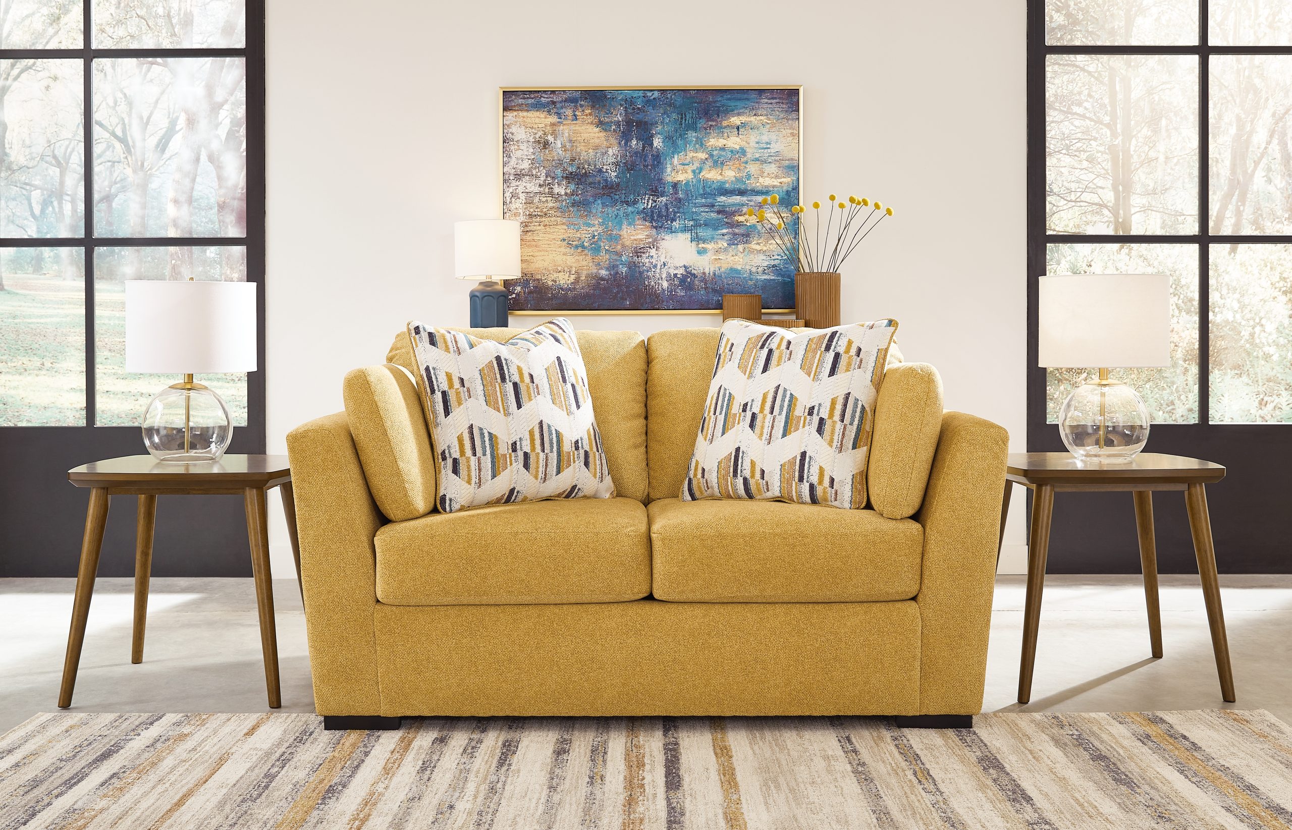 Keerwick - 2 Pc. - Sofa, Loveseat - Sunflower - Image 6