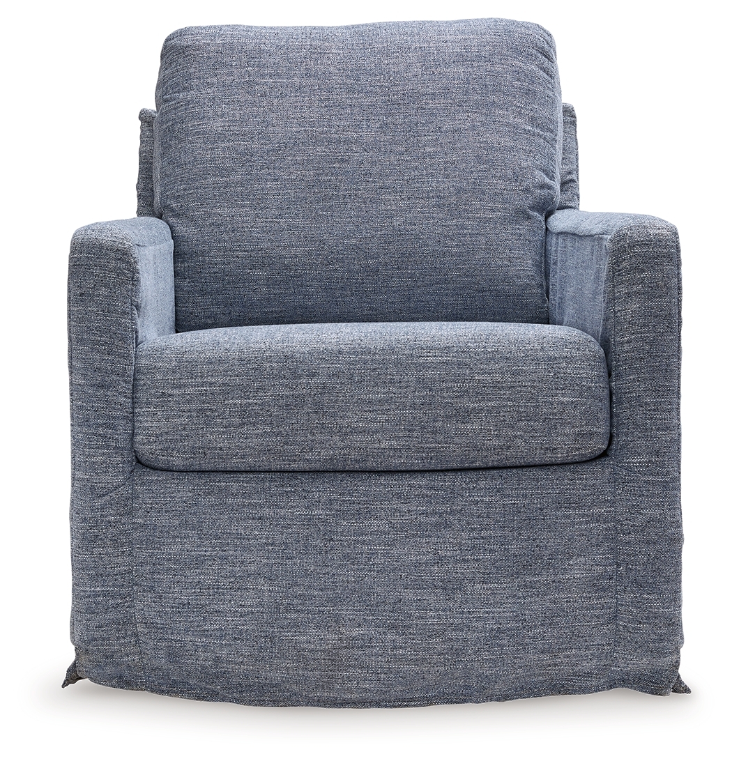 Nenana Next-Gen Nuvella - Swivel Glider Accent Chair - Image 4