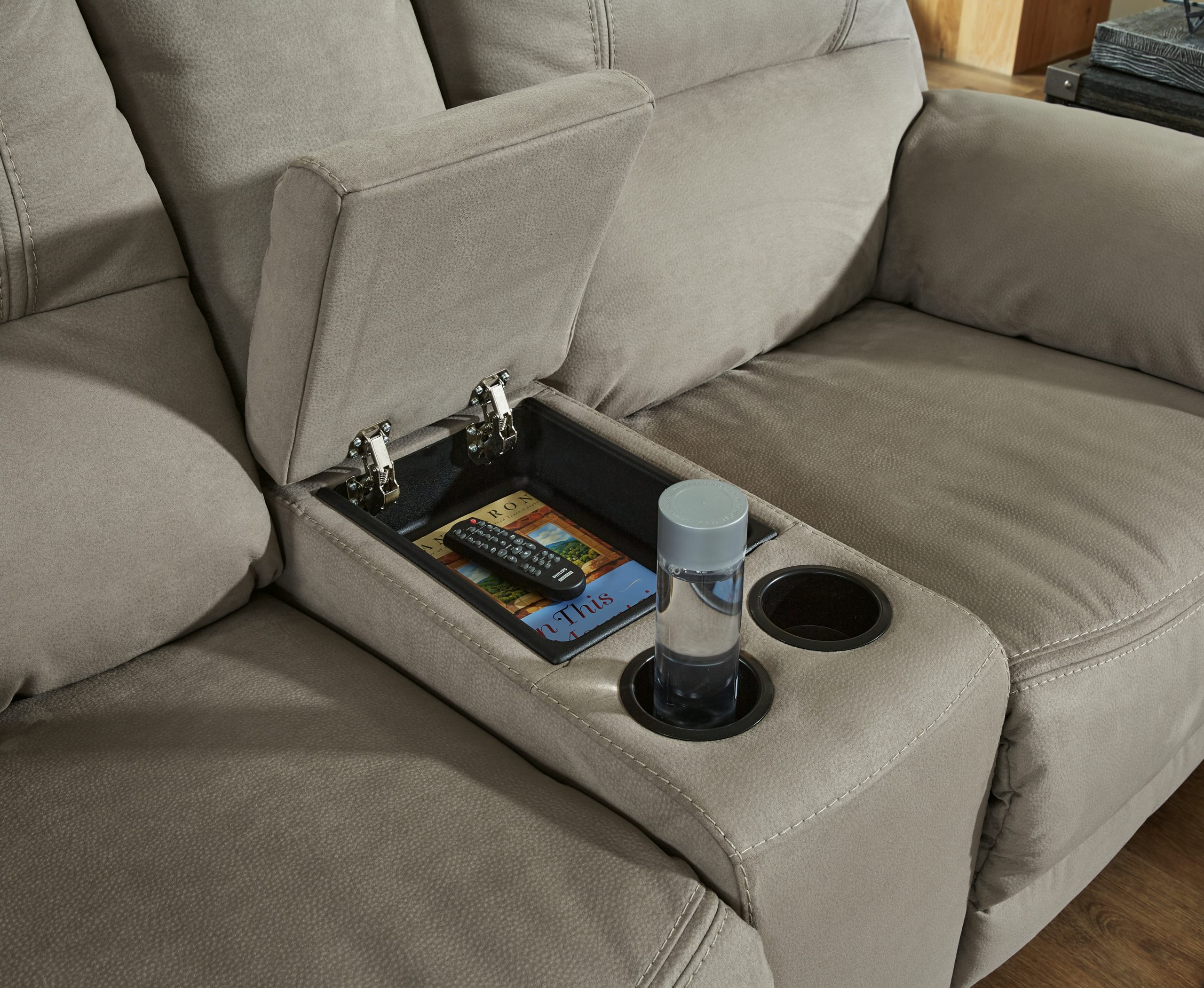 Next-Gen Gaucho - 2 Pc. - Reclining Sofa, Loveseat - Putty - Image 7