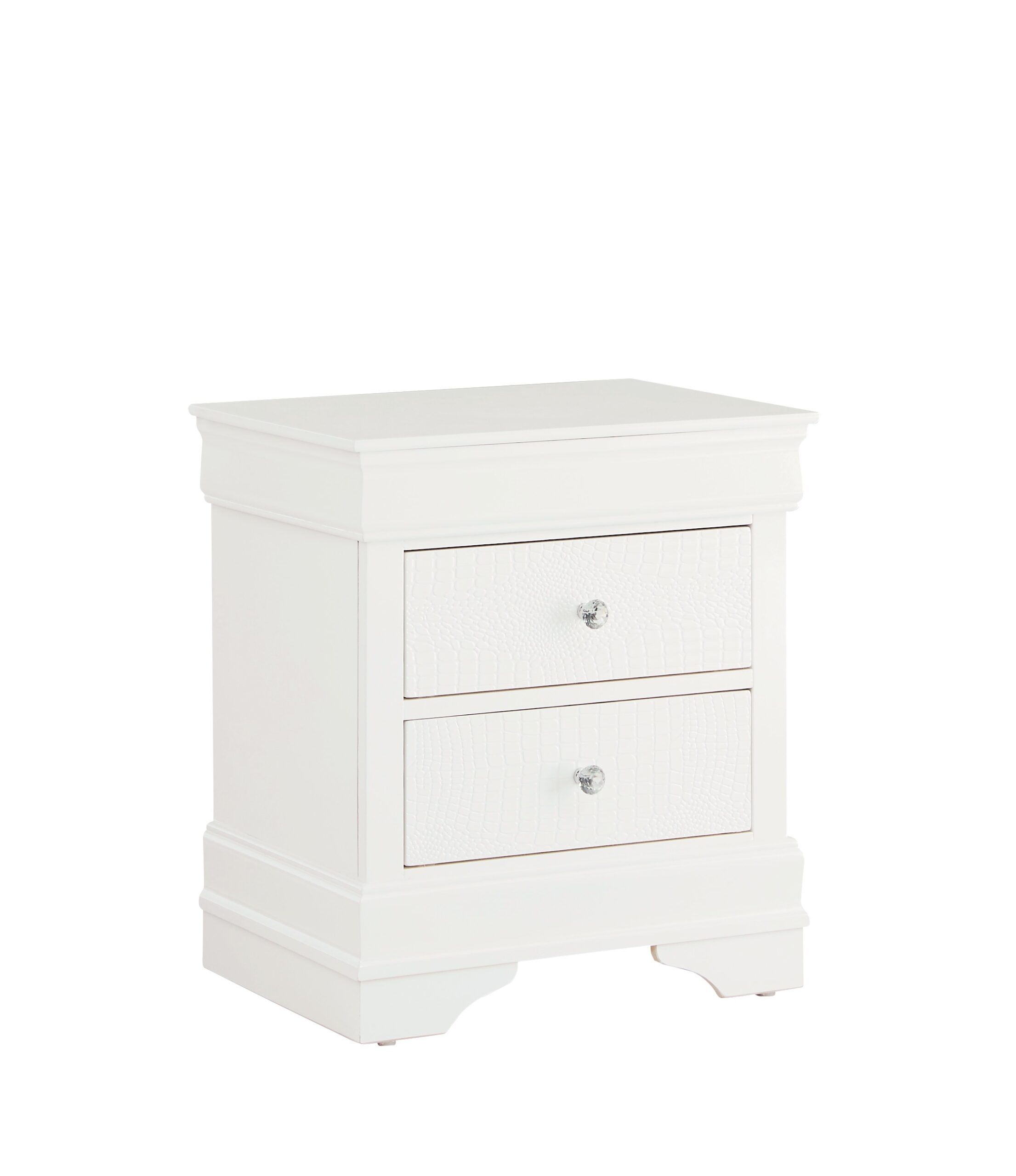 Pompei - 4 Piece Twin Bedroom Set (Bookcase Twin Bed, Dresser, Mirror And Nightstand) - White - Image 11