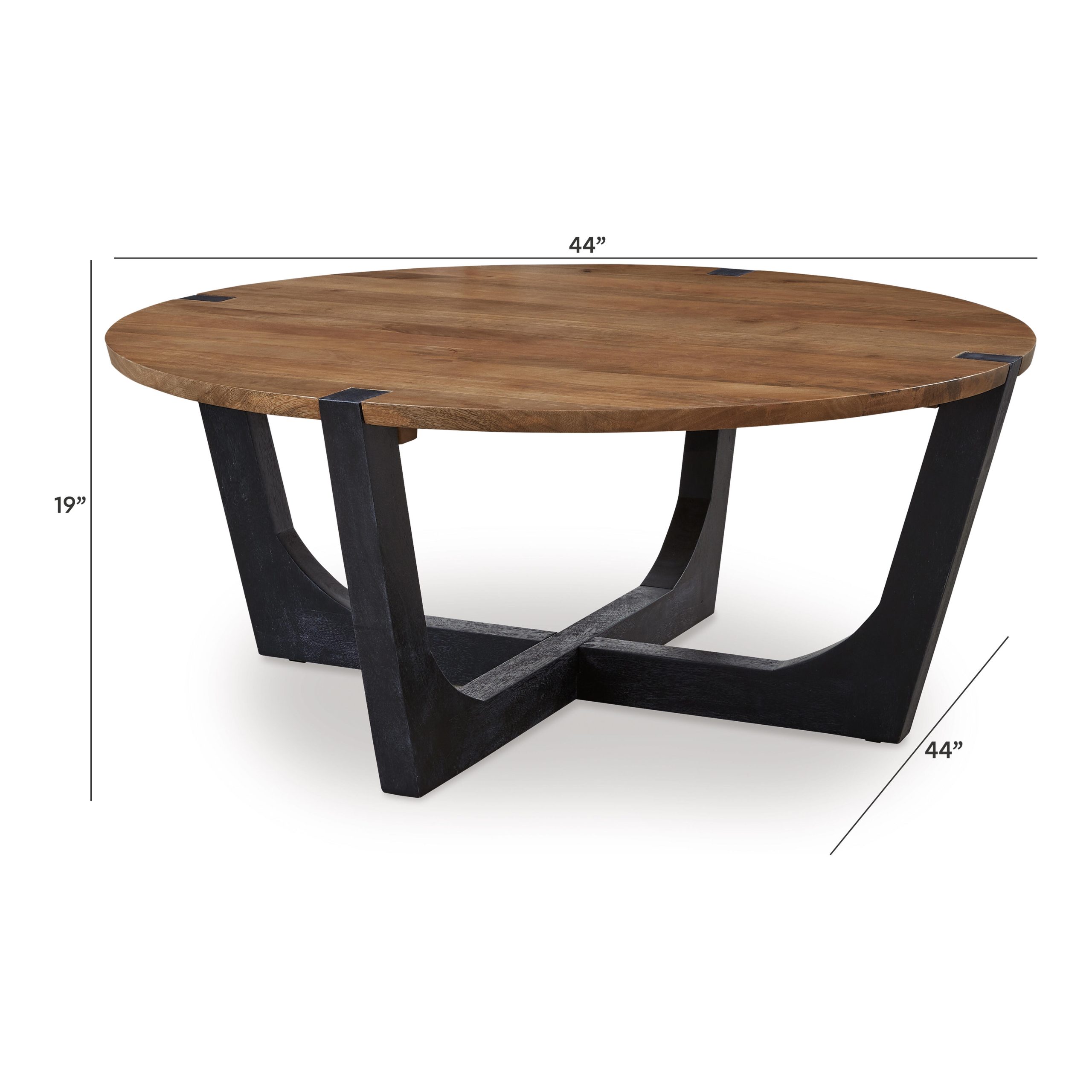 Hanneforth - Round Cocktail Table - Brown - Image 6