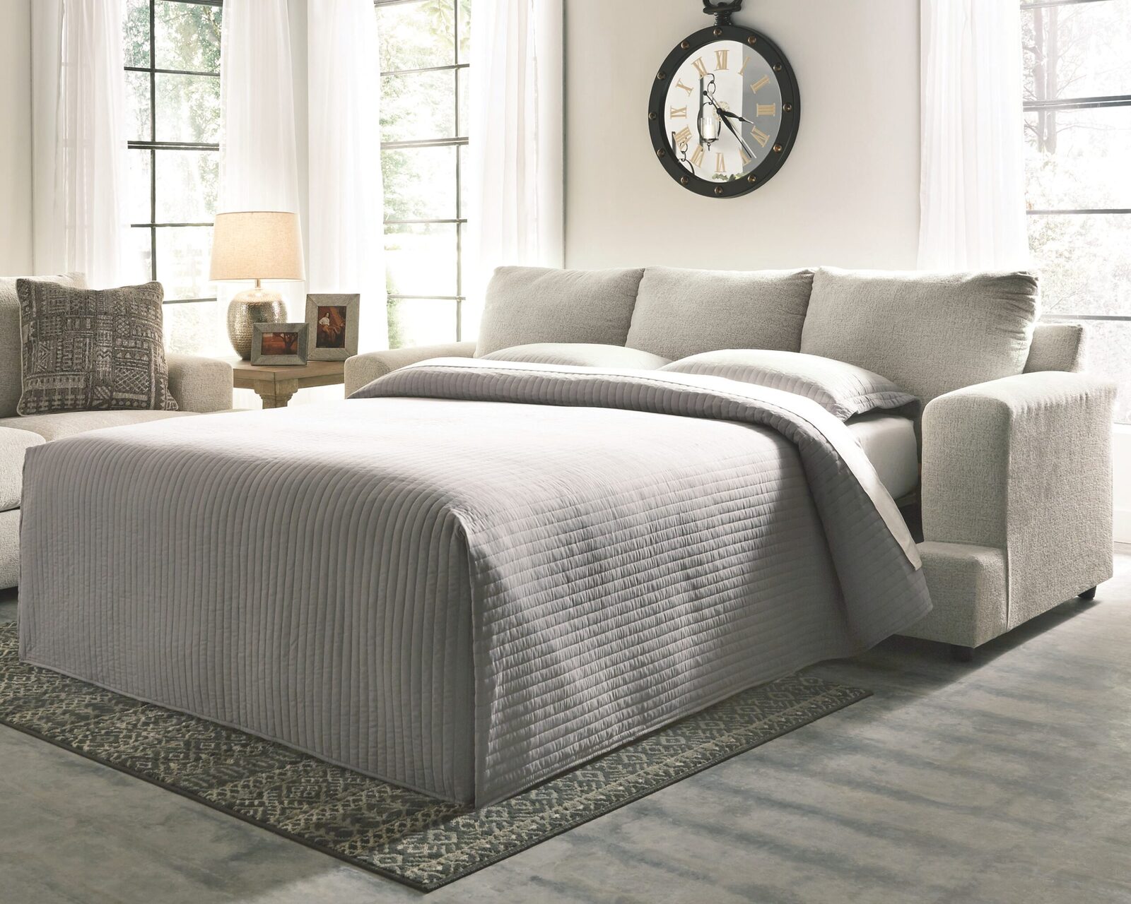 Soletren - Queen Sofa Sleeper - Stone - Image 2