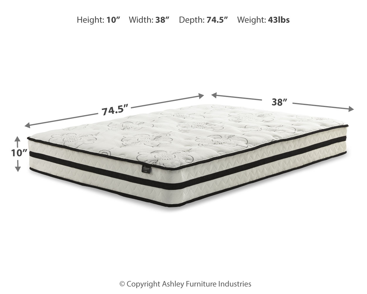 Chime 10 Inch Hybrid - Medium Hybrid Mattress - Image 5