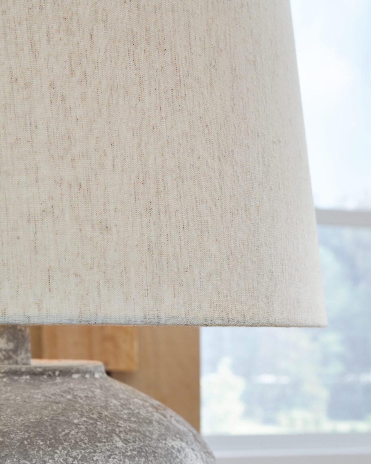 Dreward - Paper Table Lamp - Distressed Gray - Image 3