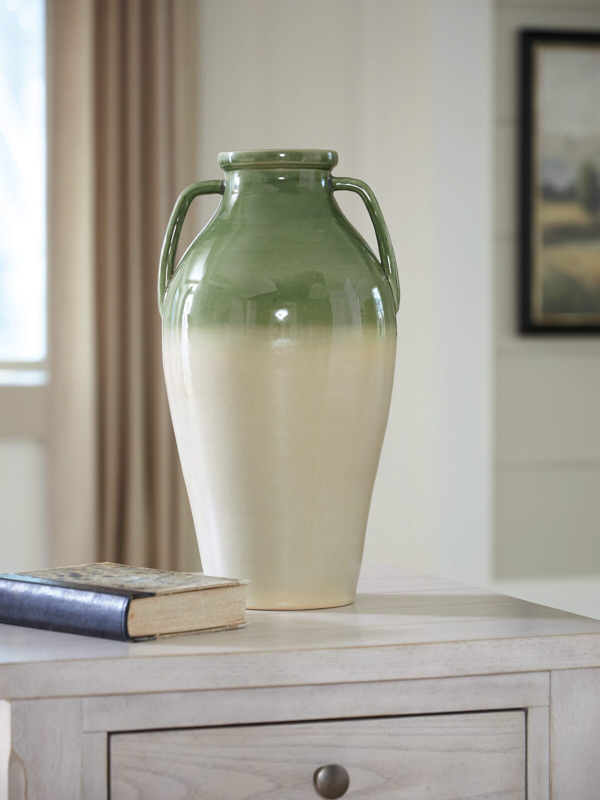 Andorbury - Vase - Green / Beige - Image 2