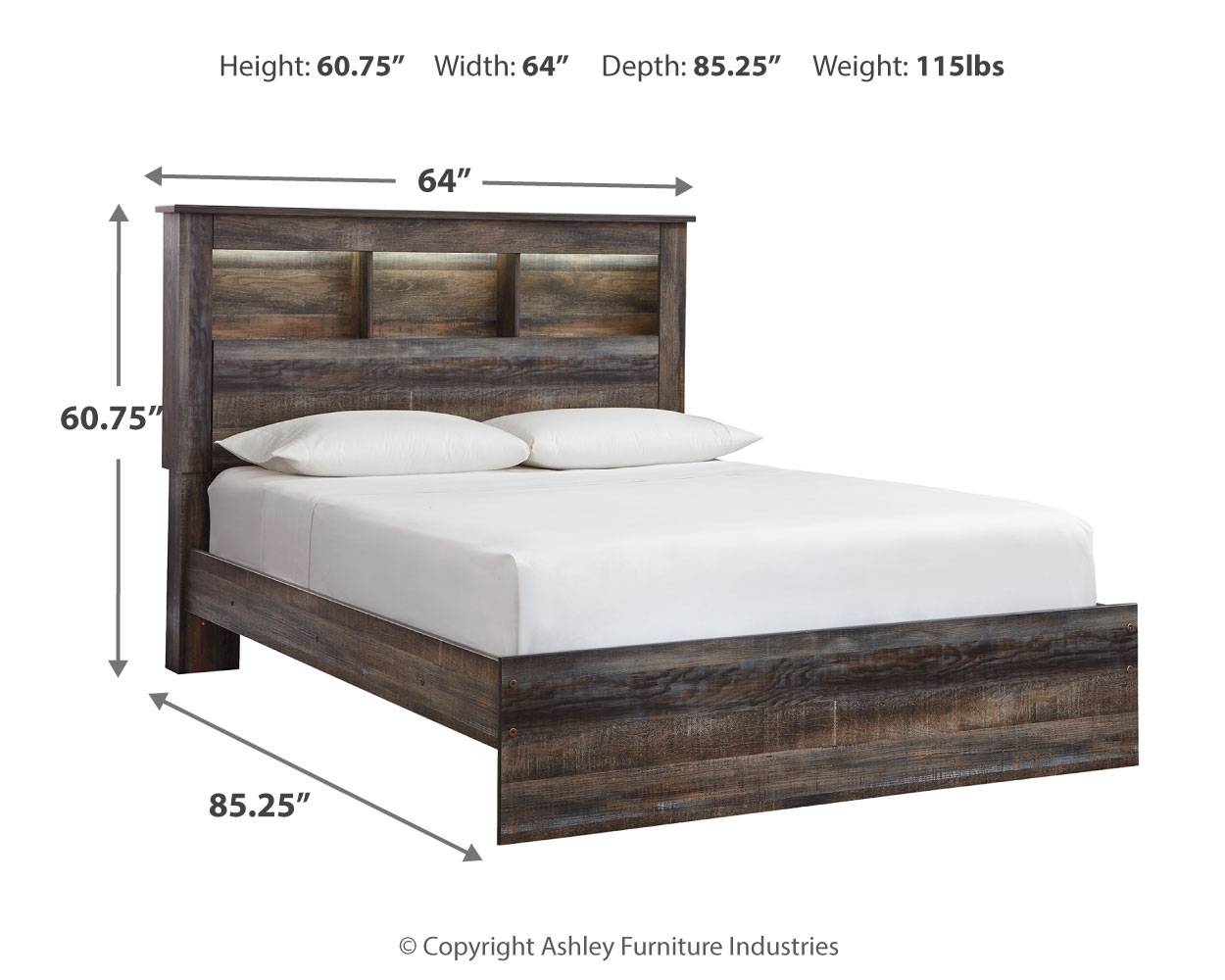 Drystan - Panel Bookcase Bed - Image 36