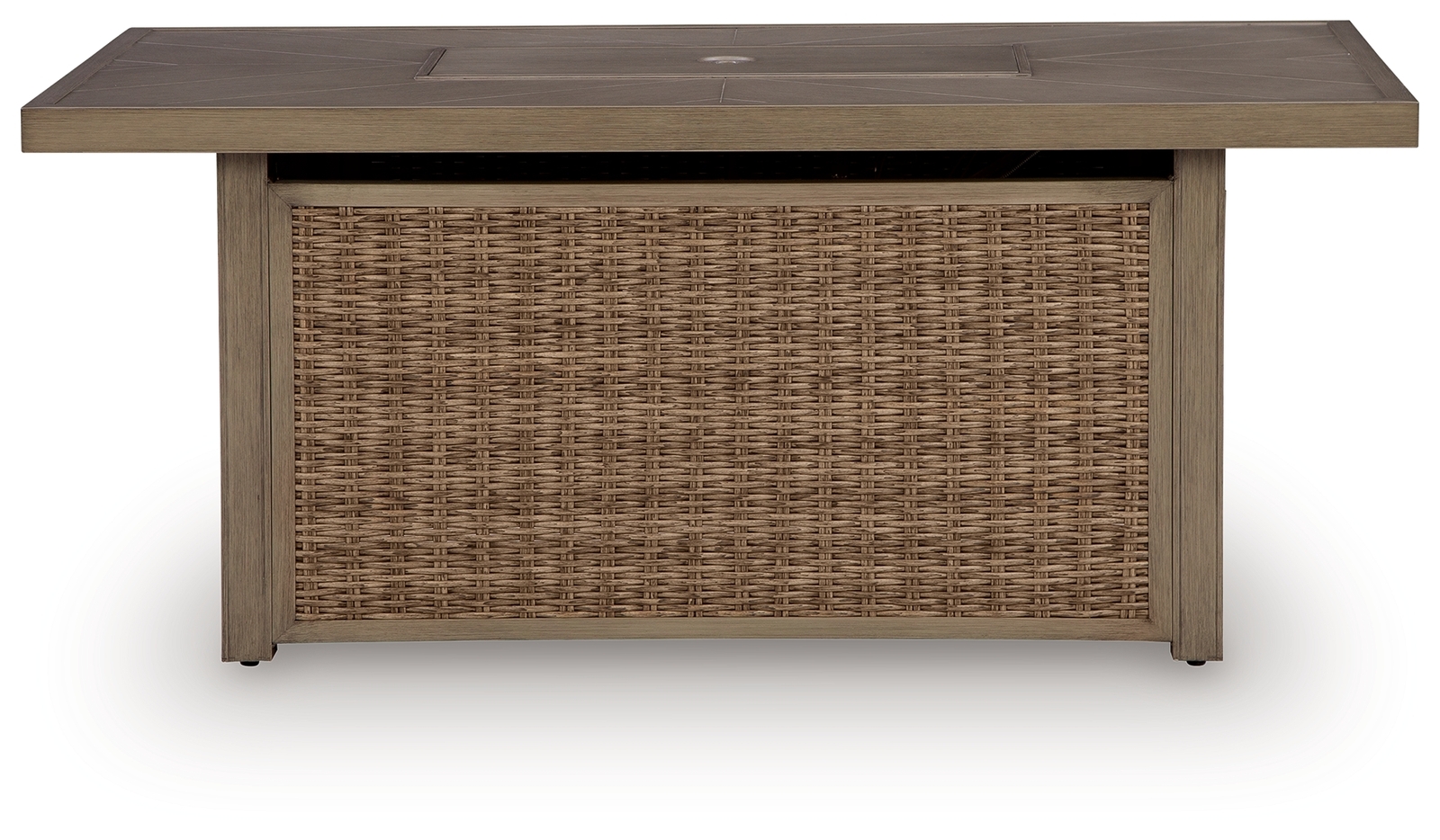 Laguna Heights - Rectangular Fire Pit Table - Beige - Image 4