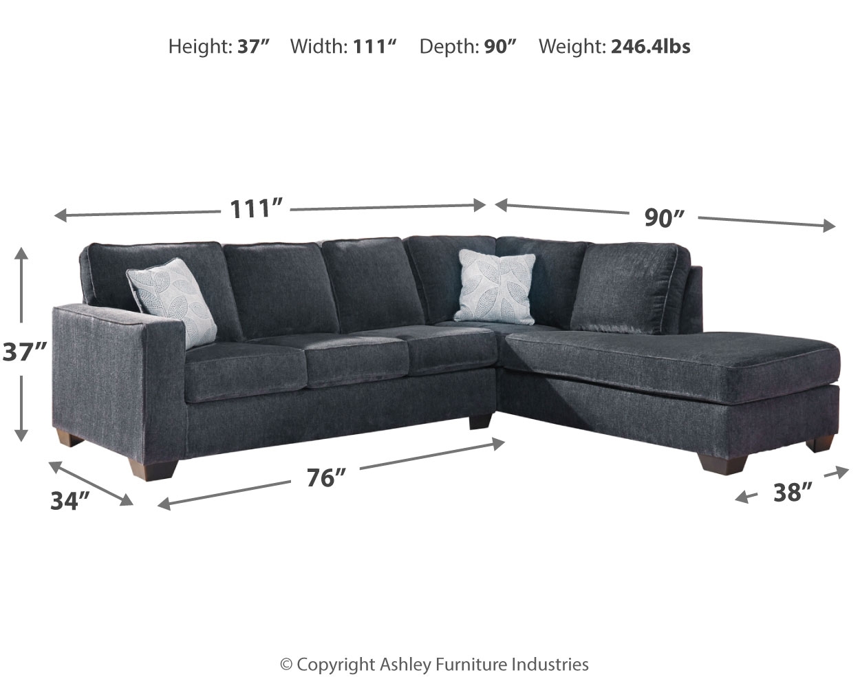 Altari - Sectional With Chaise - Image 6