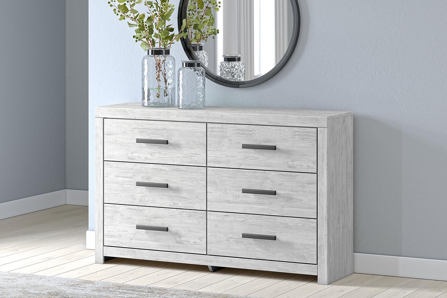 Cayboni - Six Drawer Dresser - Whitewash - Image 2