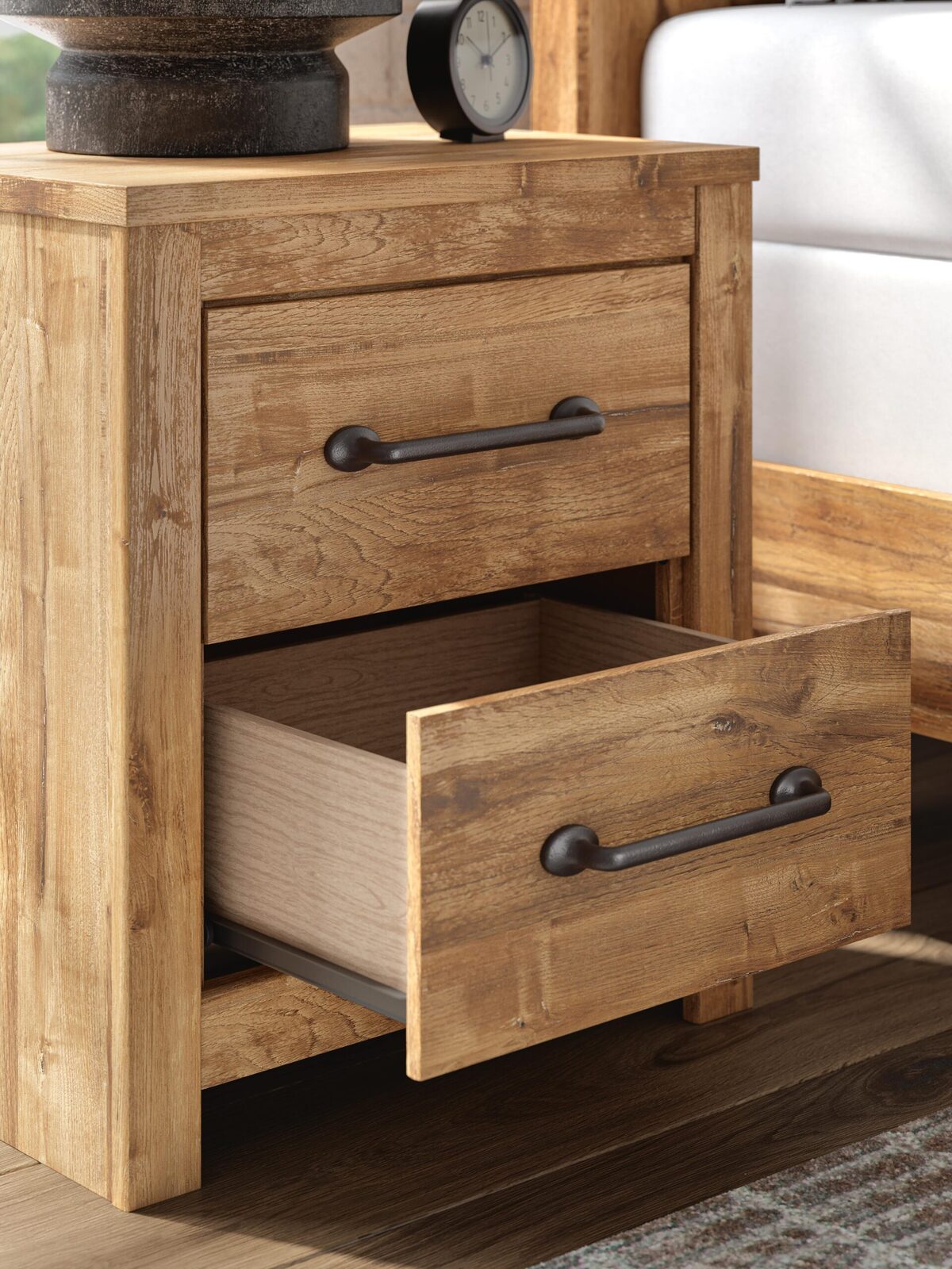 Maystonna - Two Drawer Night Stand - Brown - Image 10