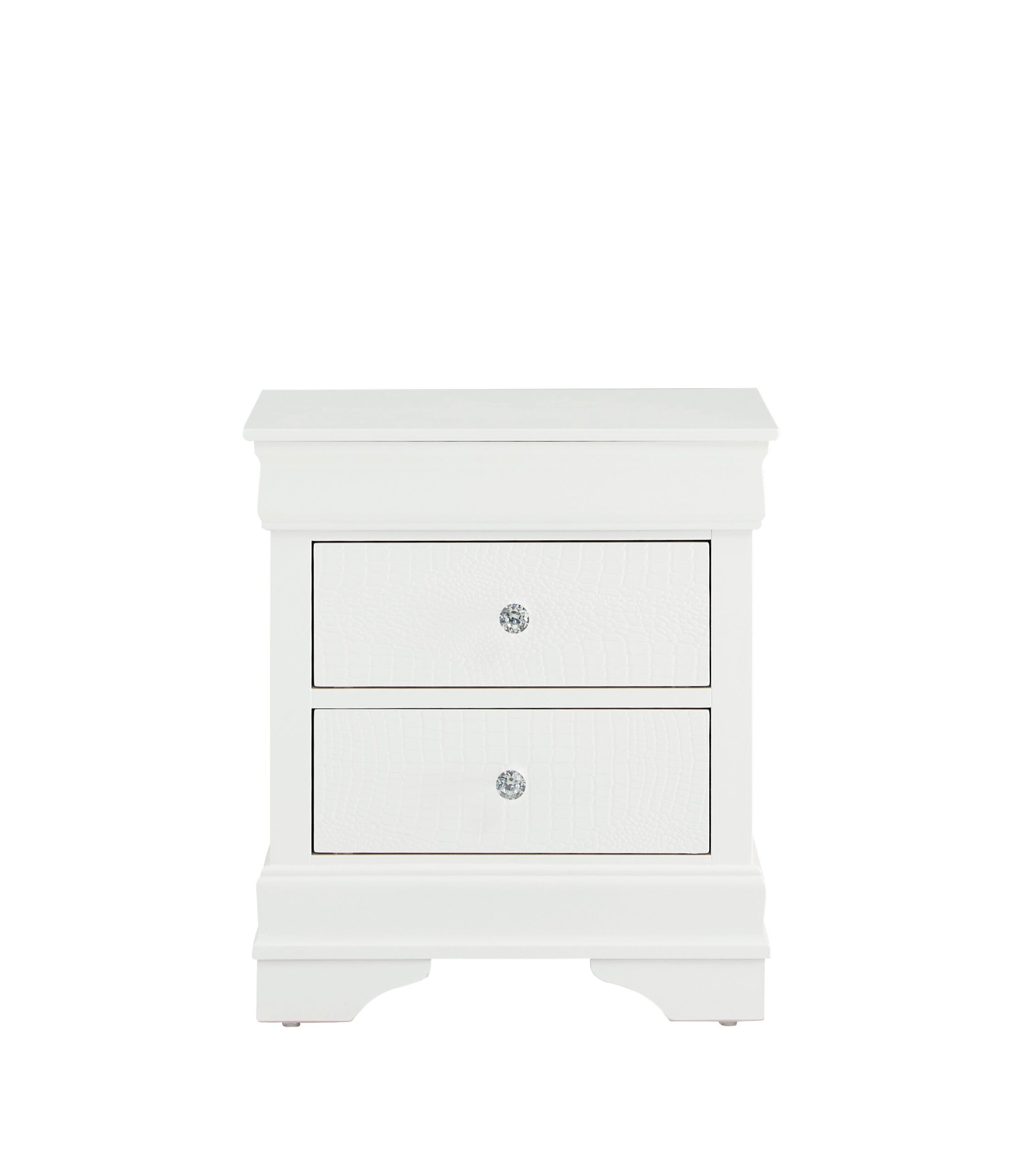 Pompei - 4 Piece Twin Bedroom Set (Bookcase Twin Bed, Dresser, Mirror And Nightstand) - White - Image 12
